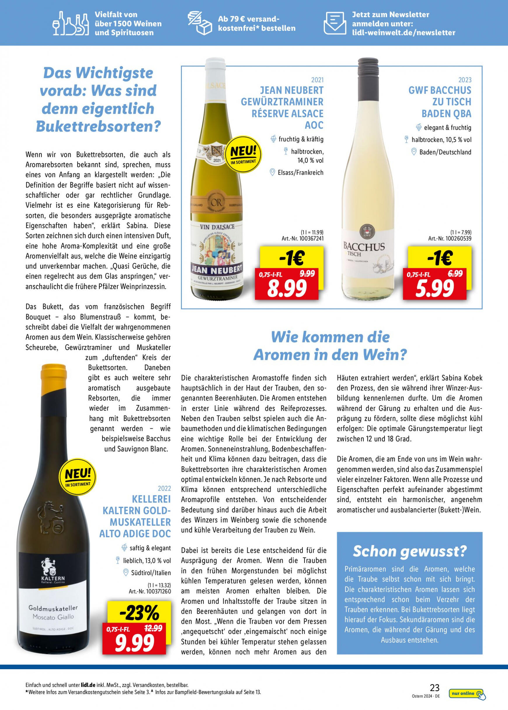 lidl - Flyer Lidl - Wein Entkorkt aktuell 04.03. - 30.04. - page: 23