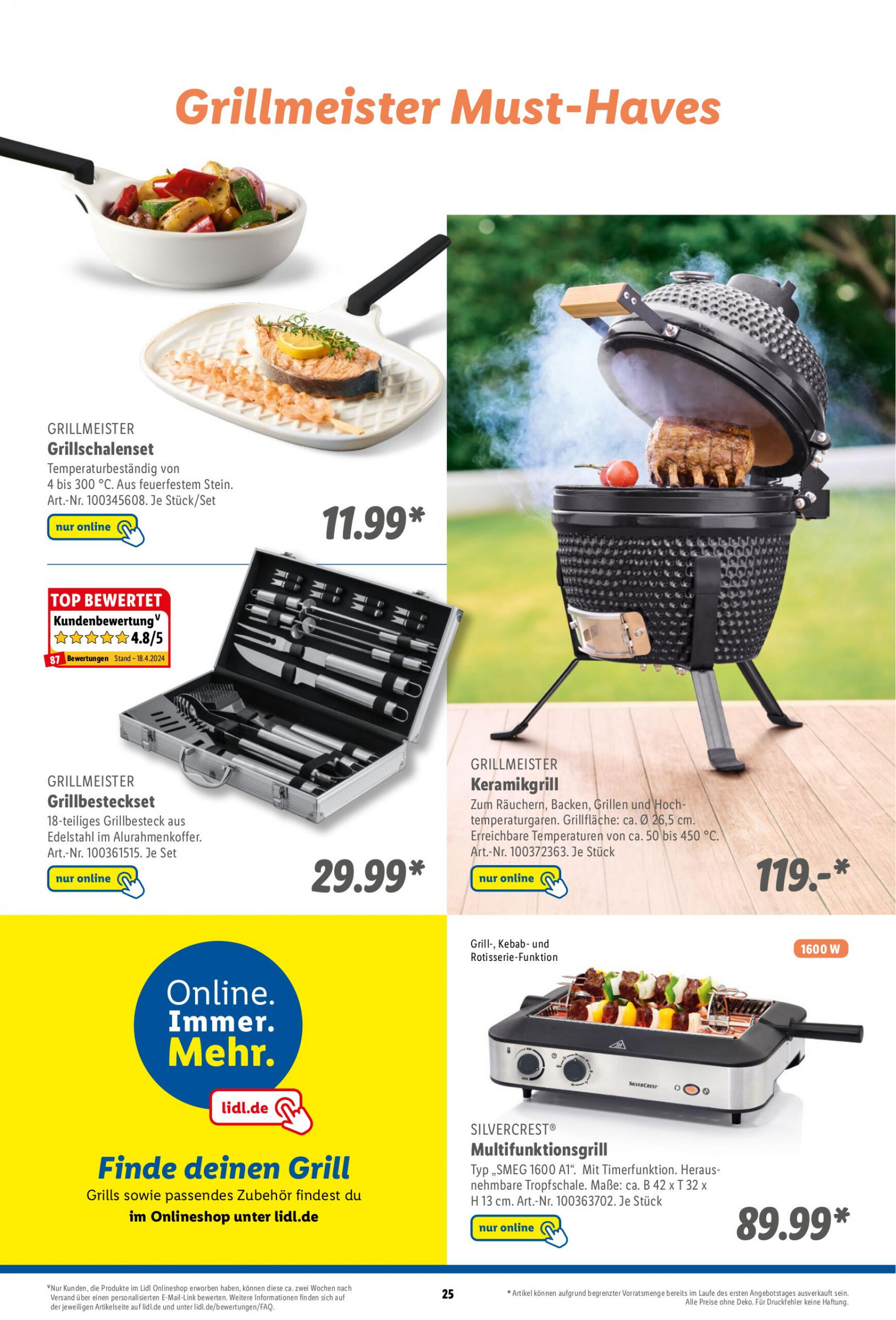 lidl - Flyer Lidl - Grillmagazin aktuell 22.04. - 30.06. - page: 25
