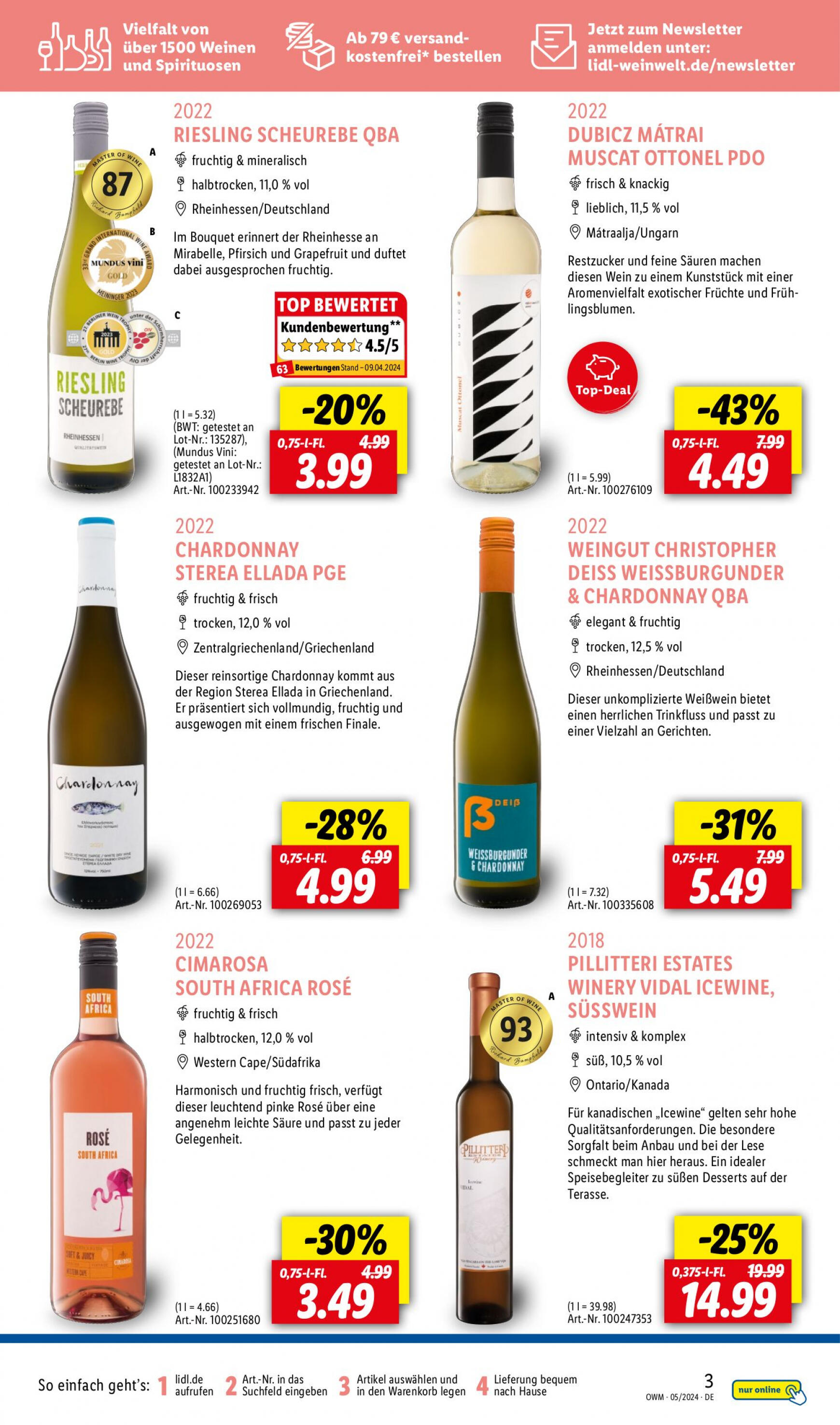 lidl - Flyer Lidl - Highlights in der Weinwelt aktuell 01.05. - 31.05. - page: 3