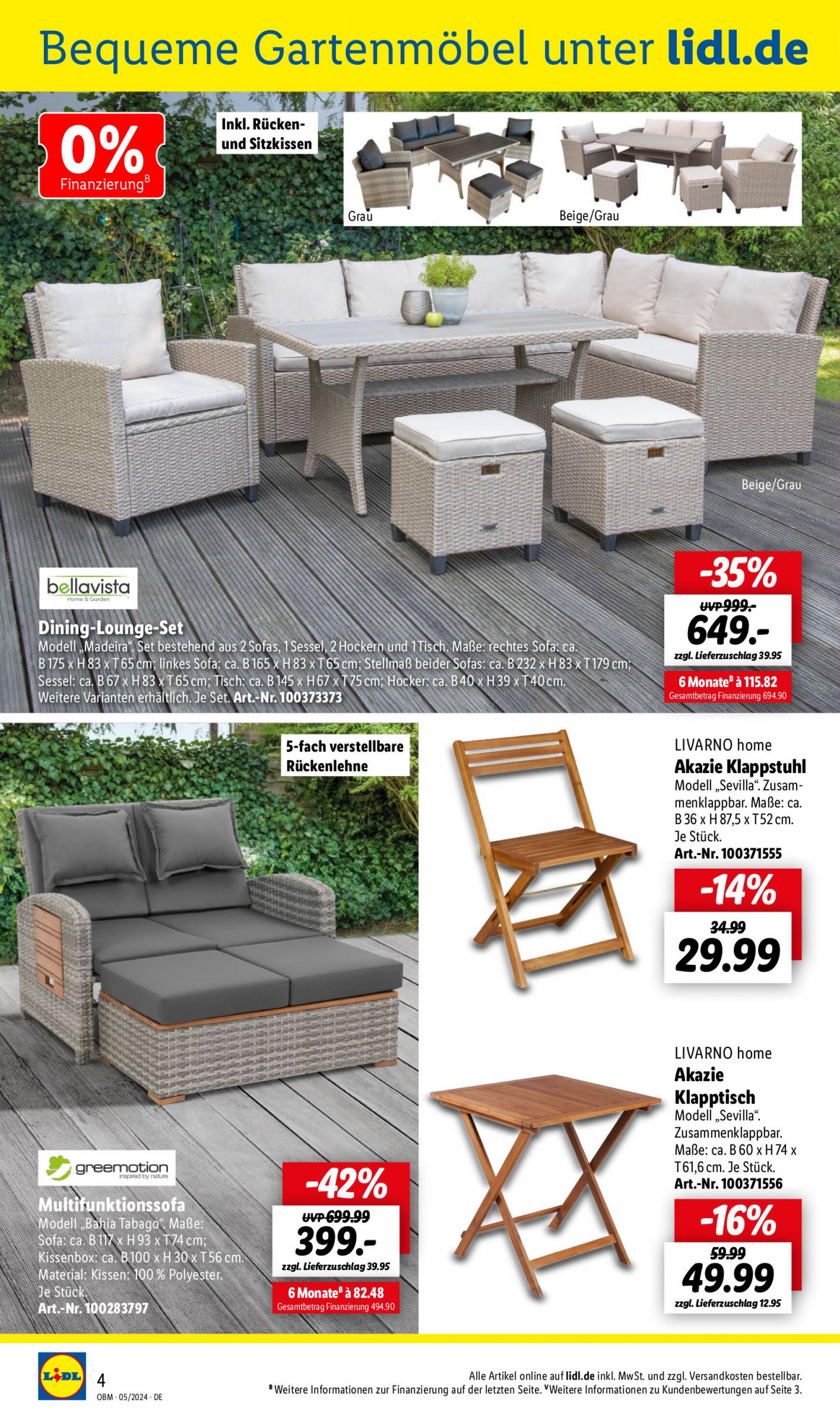 lidl - Flyer Lidl - Aktuelle Onlineshop-Highlights aktuell 01.05. - 31.05. - page: 4