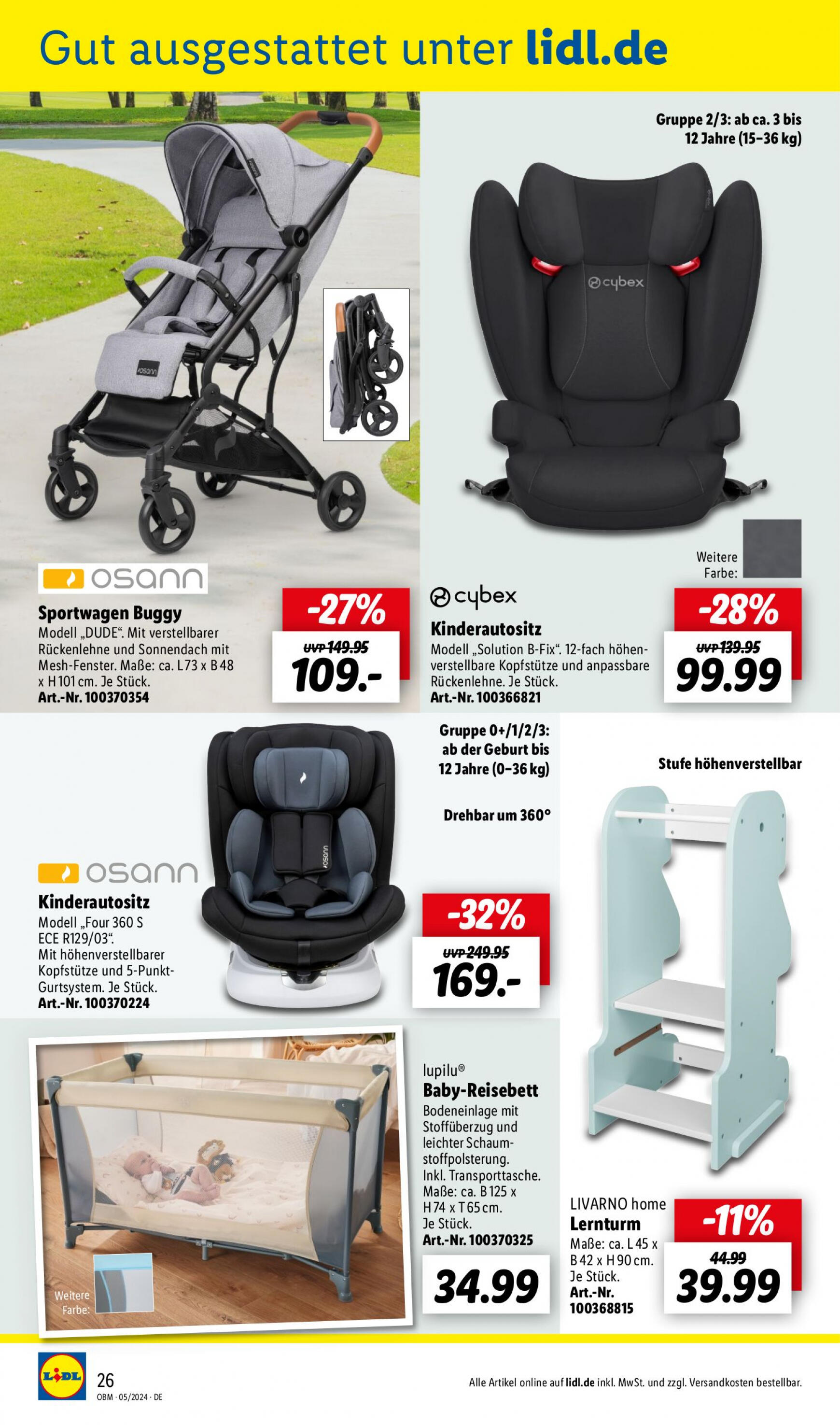 lidl - Flyer Lidl - Aktuelle Onlineshop-Highlights aktuell 01.05. - 31.05. - page: 26