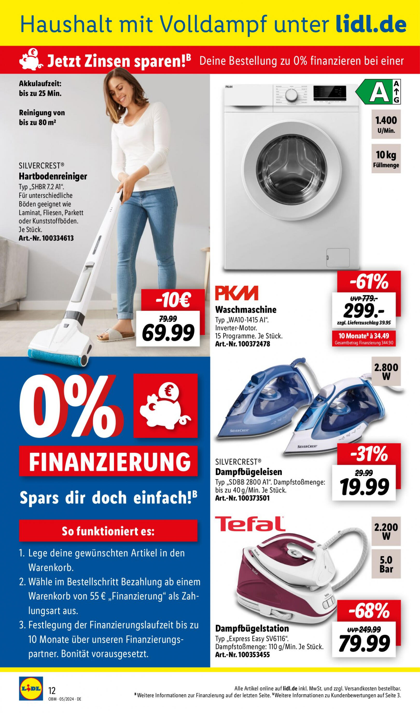 lidl - Flyer Lidl - Aktuelle Onlineshop-Highlights aktuell 01.05. - 31.05. - page: 12