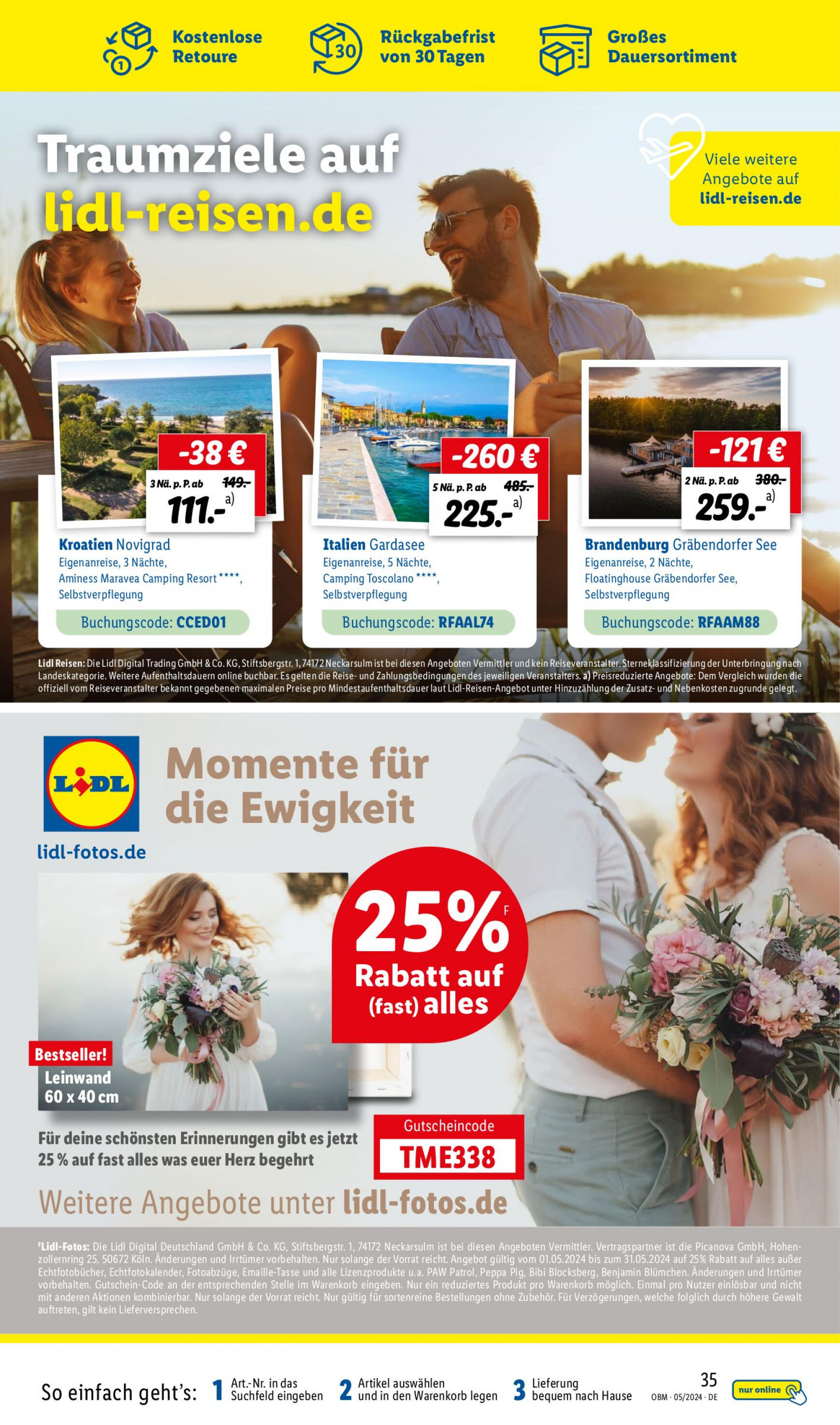 lidl - Flyer Lidl - Aktuelle Onlineshop-Highlights aktuell 01.05. - 31.05. - page: 35