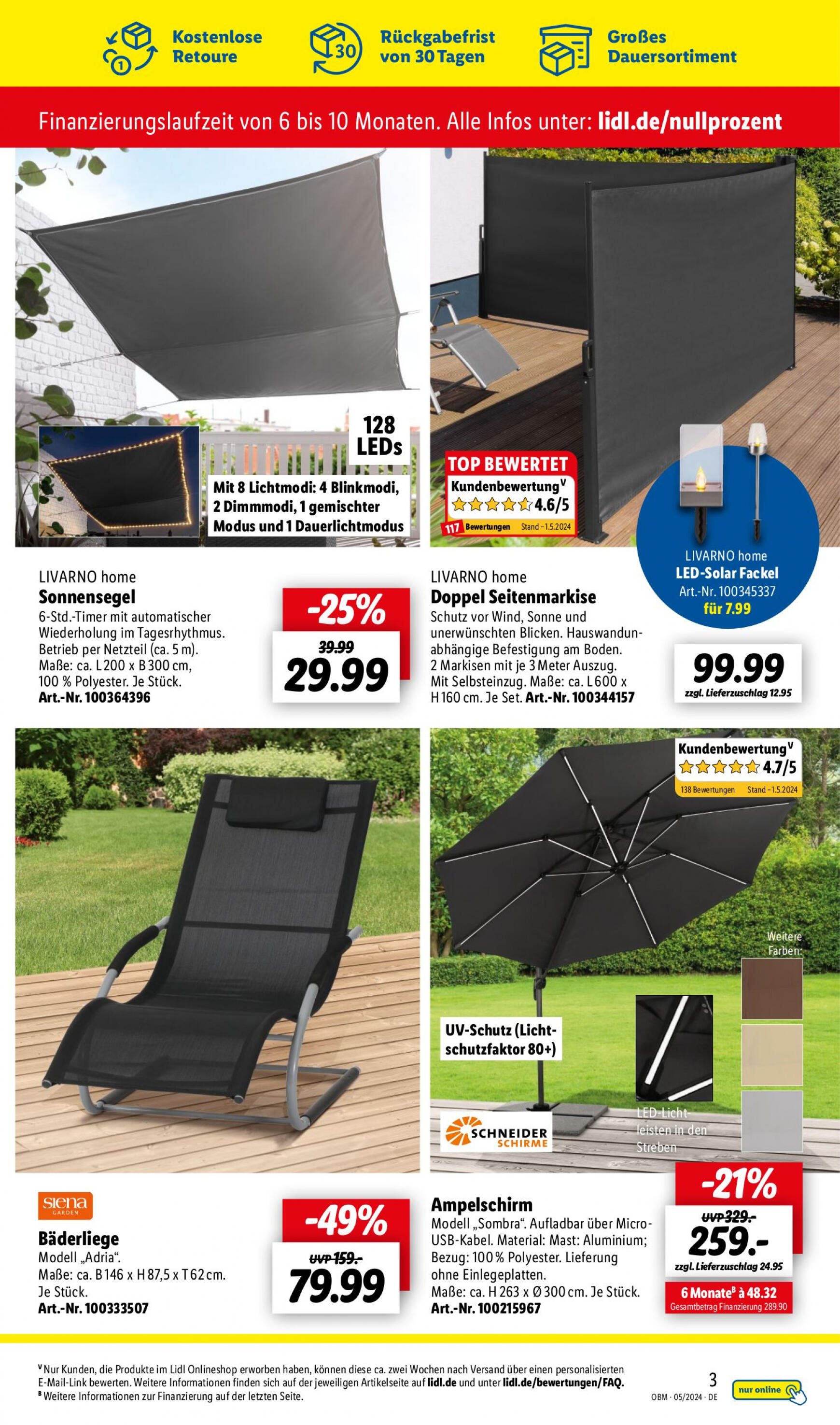 lidl - Flyer Lidl - Aktuelle Onlineshop-Highlights aktuell 01.05. - 31.05. - page: 3