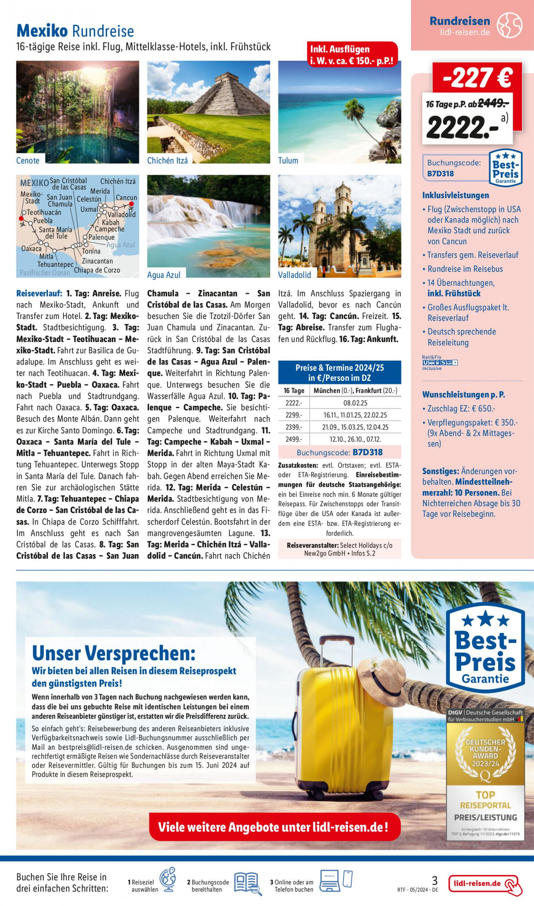 lidl - Flyer Lidl-reisen.de aktuell 15.05. - 15.06. - page: 3