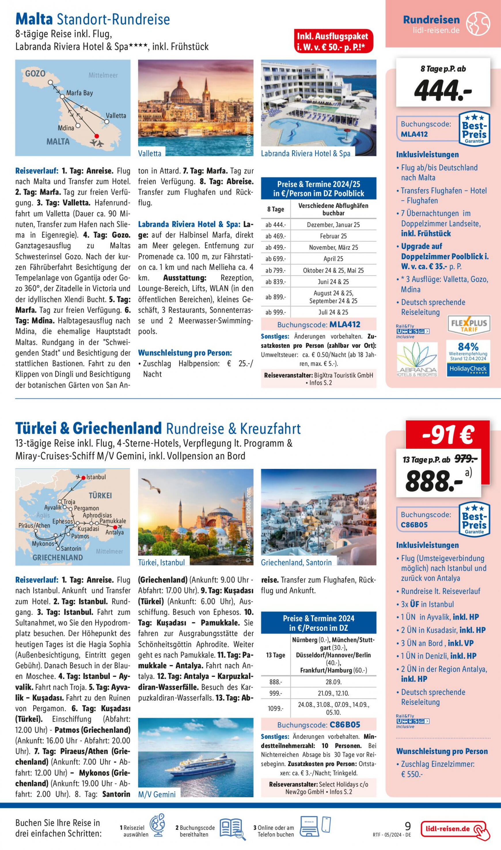 lidl - Flyer Lidl-reisen.de aktuell 15.05. - 15.06. - page: 9