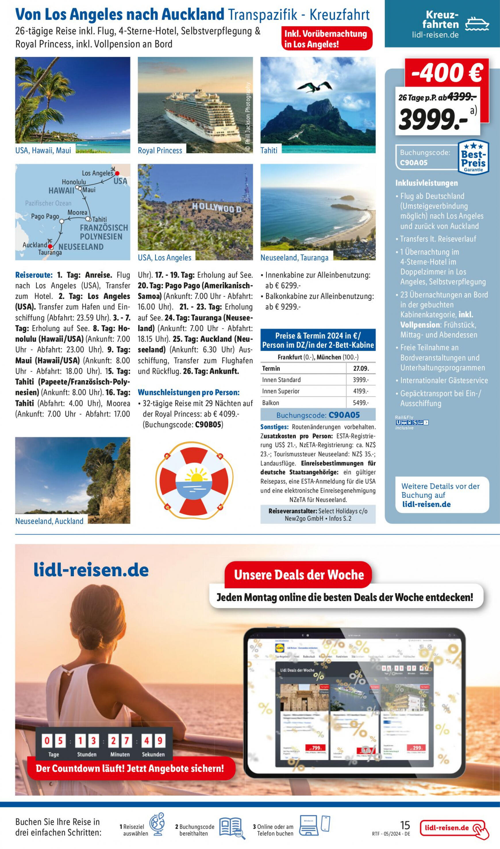 lidl - Flyer Lidl-reisen.de aktuell 15.05. - 15.06. - page: 15