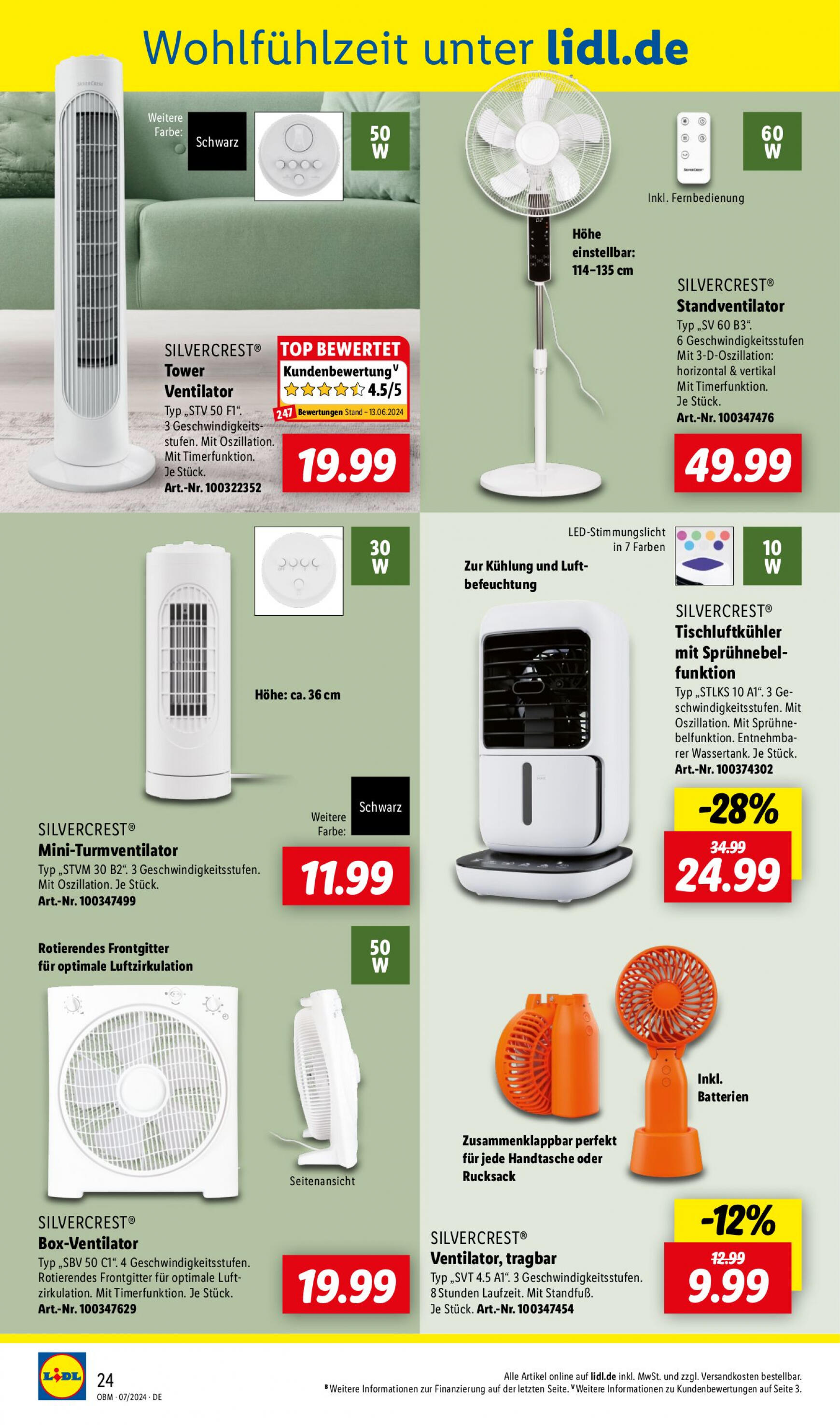 lidl - Flyer Lidl - Onlineshop-Highlights aktuell 01.07. - 31.07. - page: 24