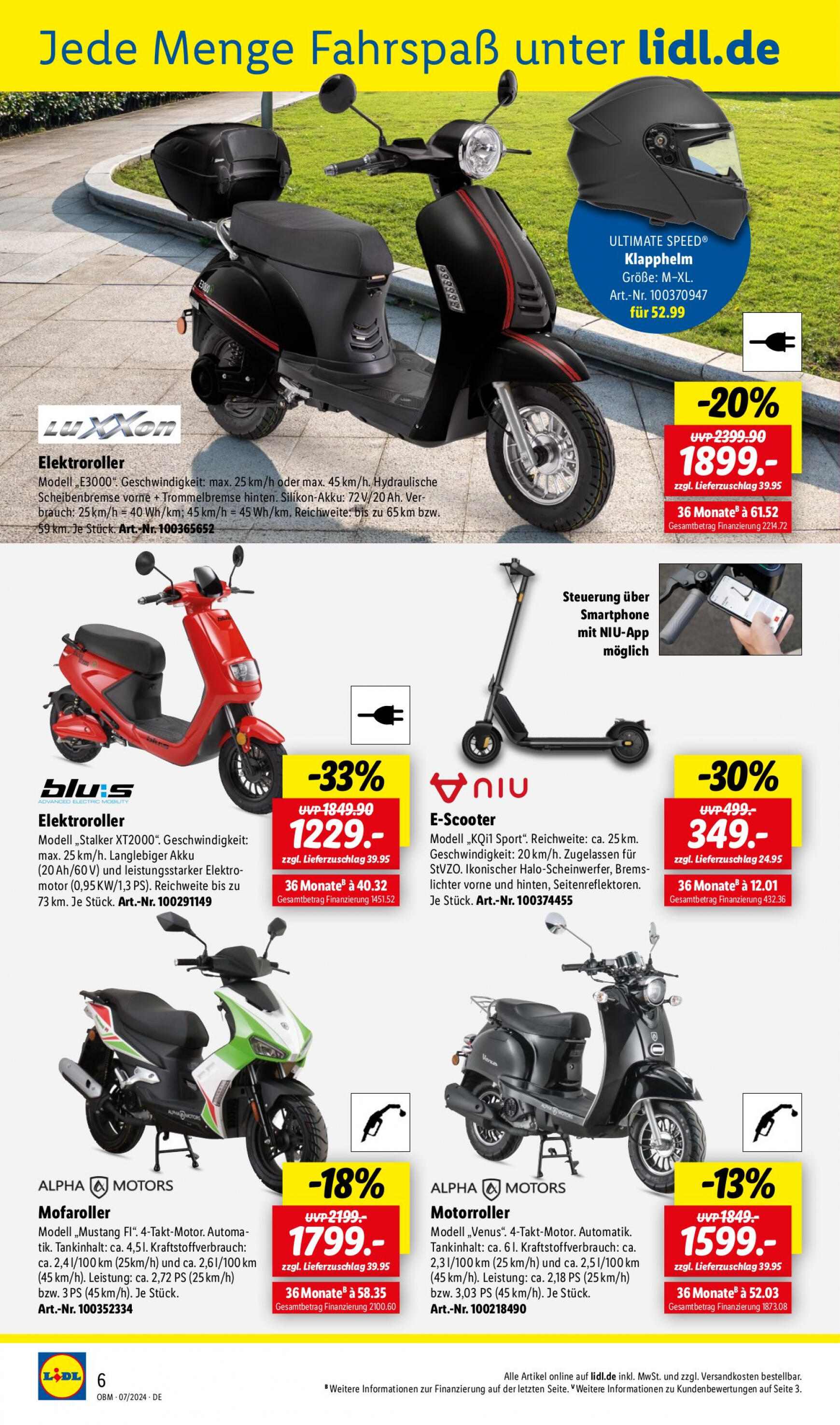 lidl - Flyer Lidl - Onlineshop-Highlights aktuell 01.07. - 31.07. - page: 6