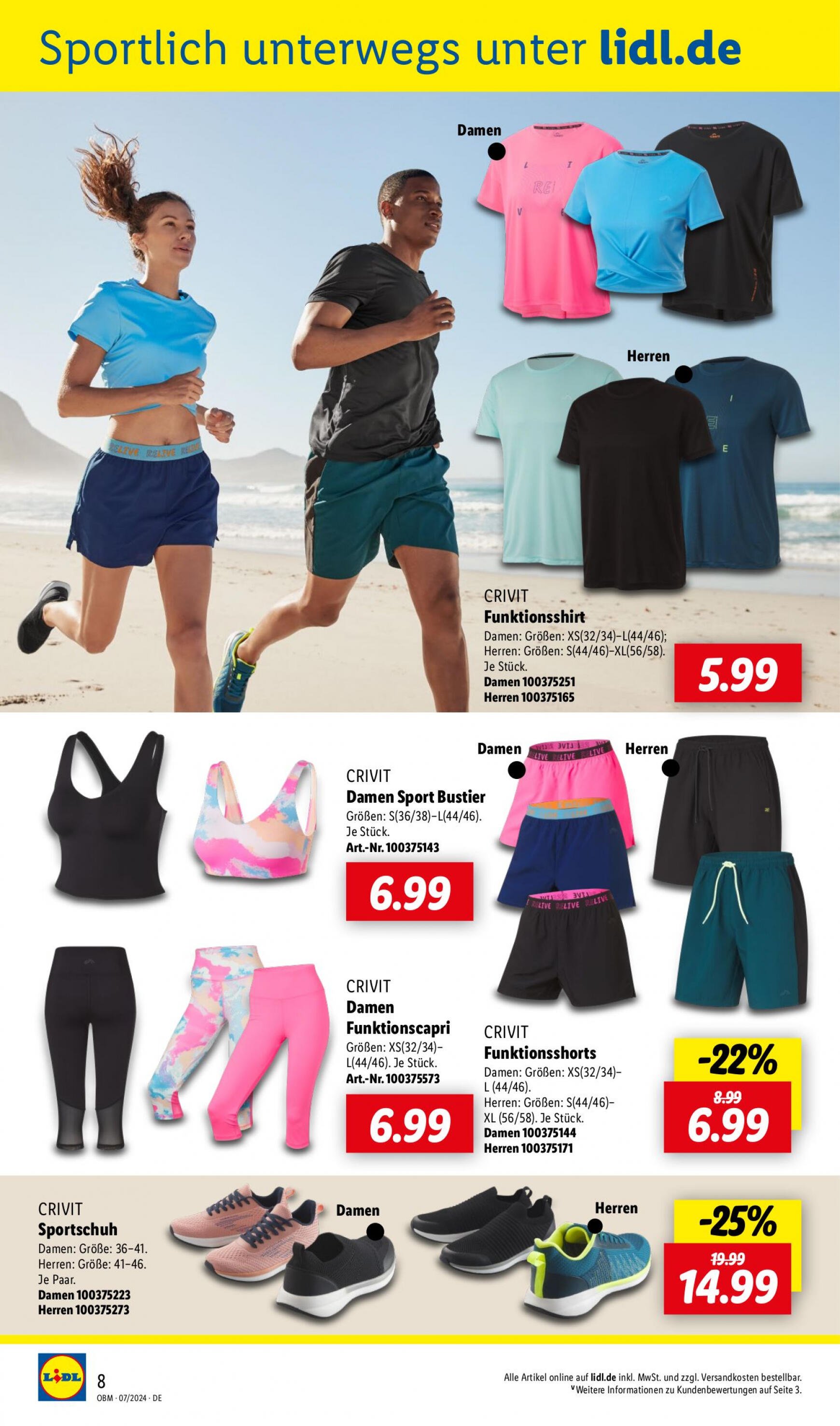 lidl - Flyer Lidl - Onlineshop-Highlights aktuell 01.07. - 31.07. - page: 8