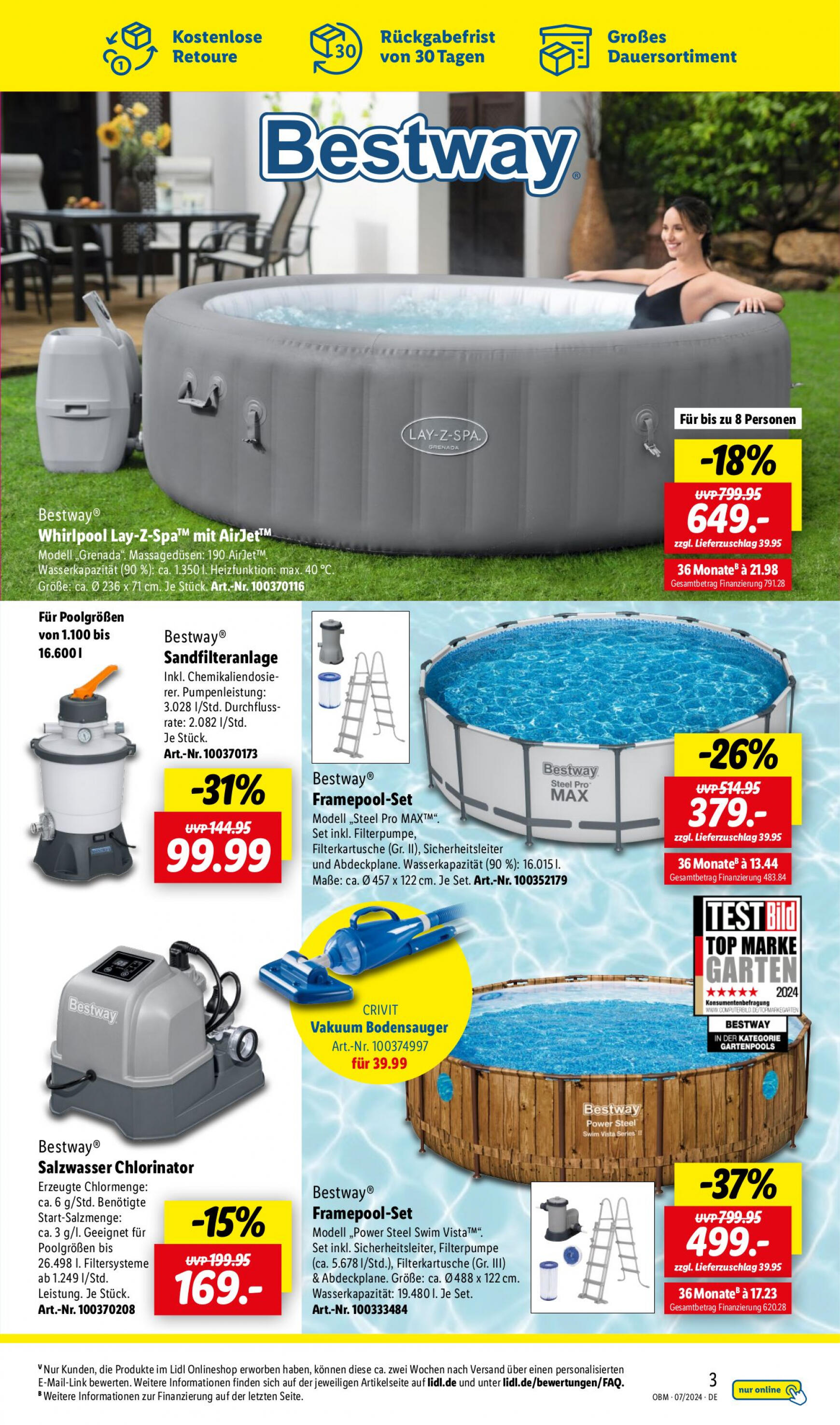 lidl - Flyer Lidl - Onlineshop-Highlights aktuell 01.07. - 31.07. - page: 3