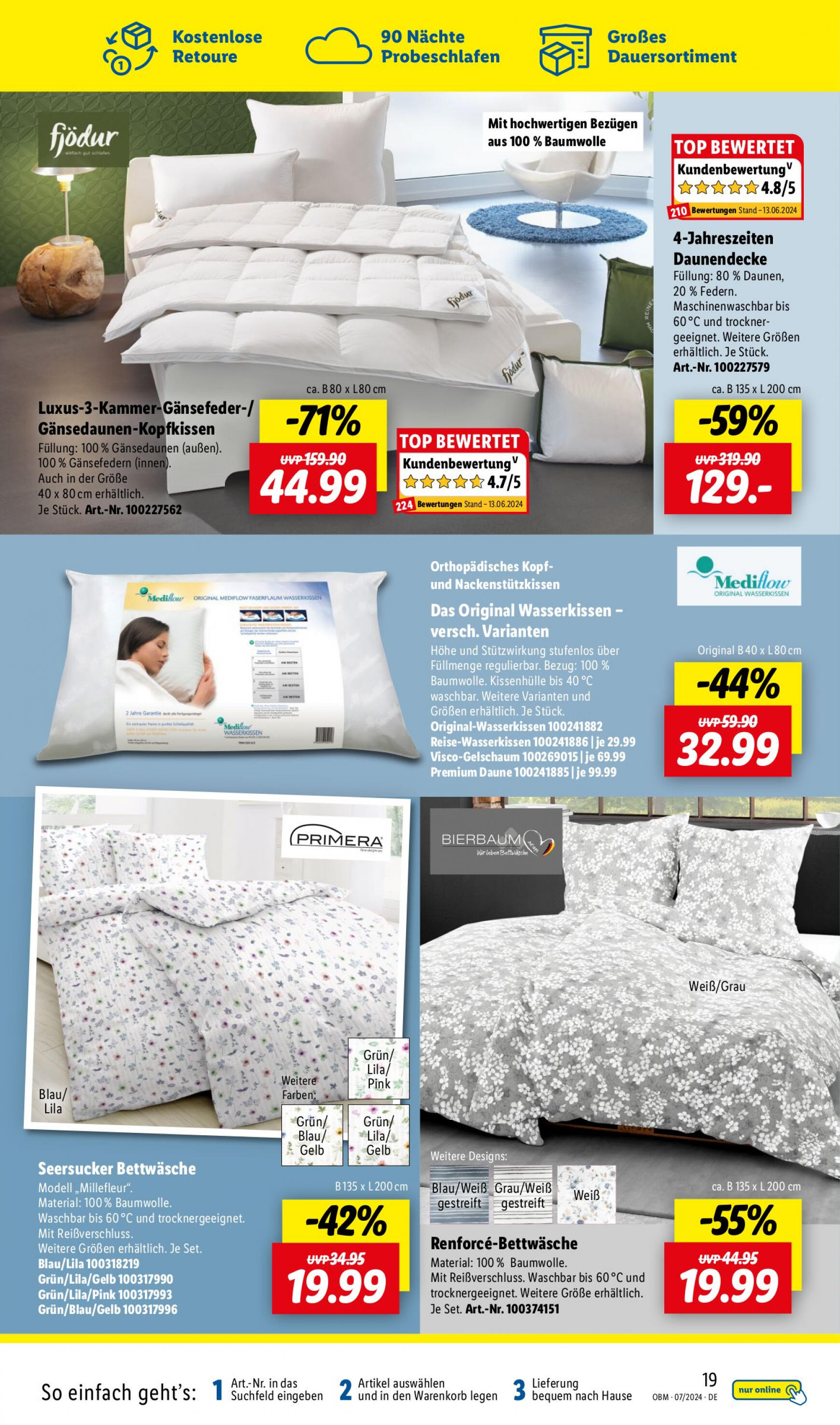 lidl - Flyer Lidl - Onlineshop-Highlights aktuell 01.07. - 31.07. - page: 19