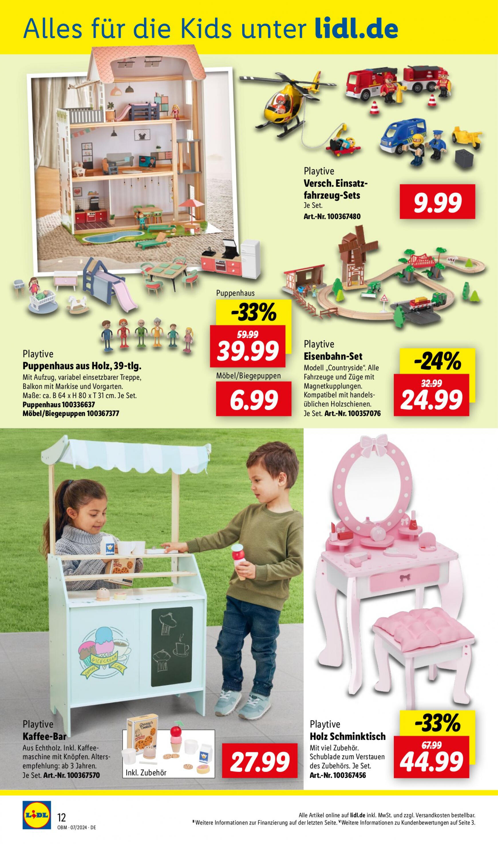 lidl - Flyer Lidl - Onlineshop-Highlights aktuell 01.07. - 31.07. - page: 12