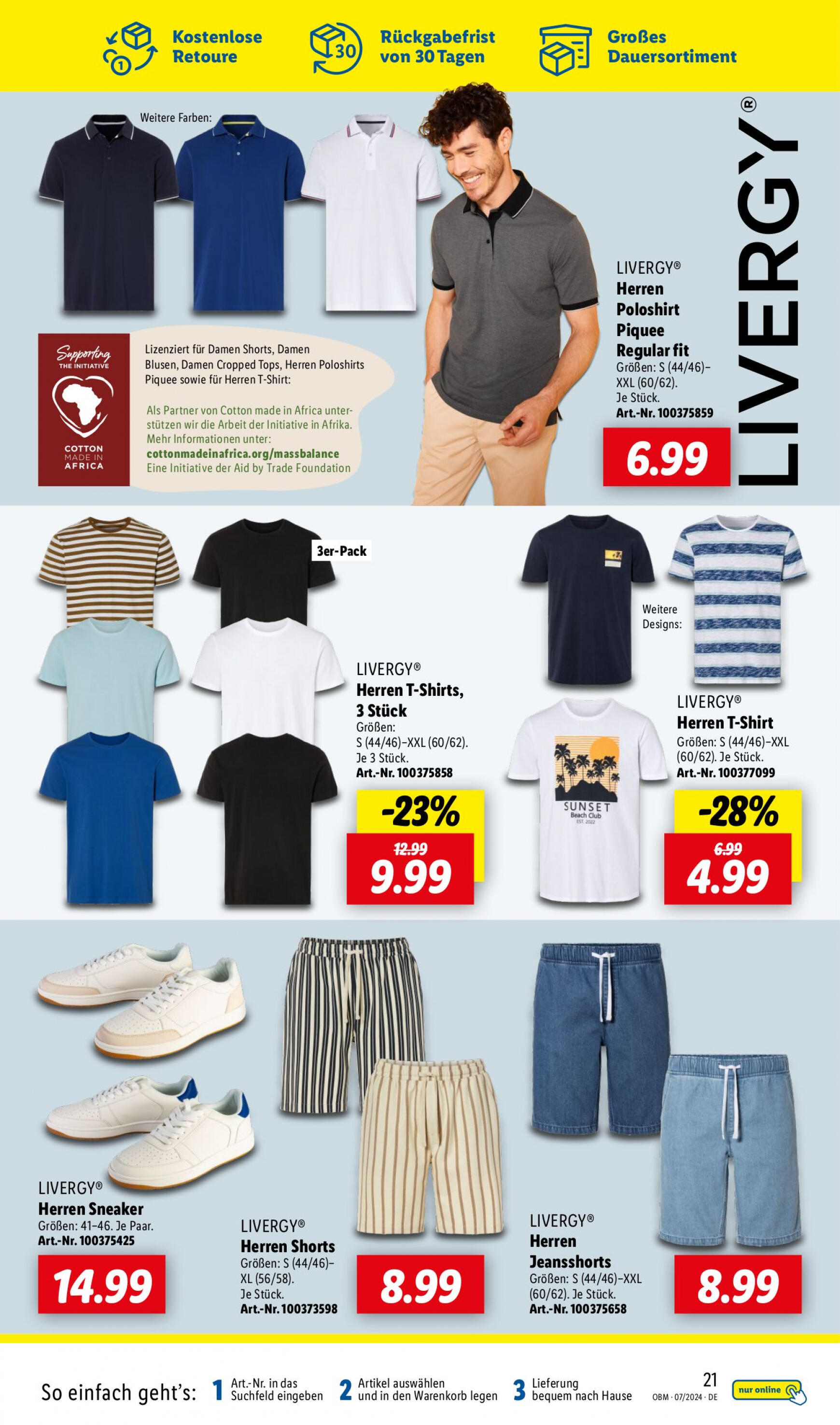 lidl - Flyer Lidl - Onlineshop-Highlights aktuell 01.07. - 31.07. - page: 21