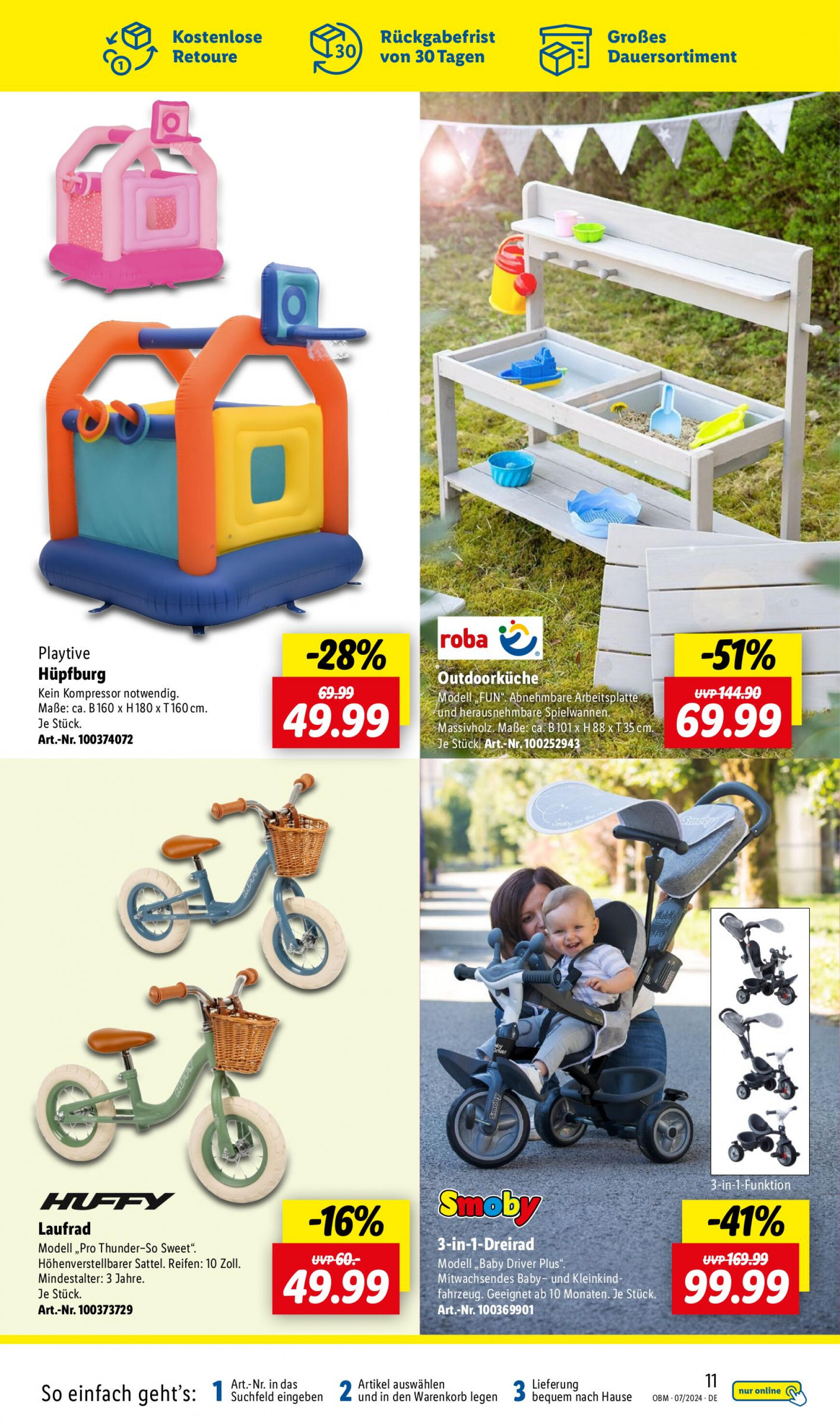 lidl - Flyer Lidl - Onlineshop-Highlights aktuell 01.07. - 31.07. - page: 11