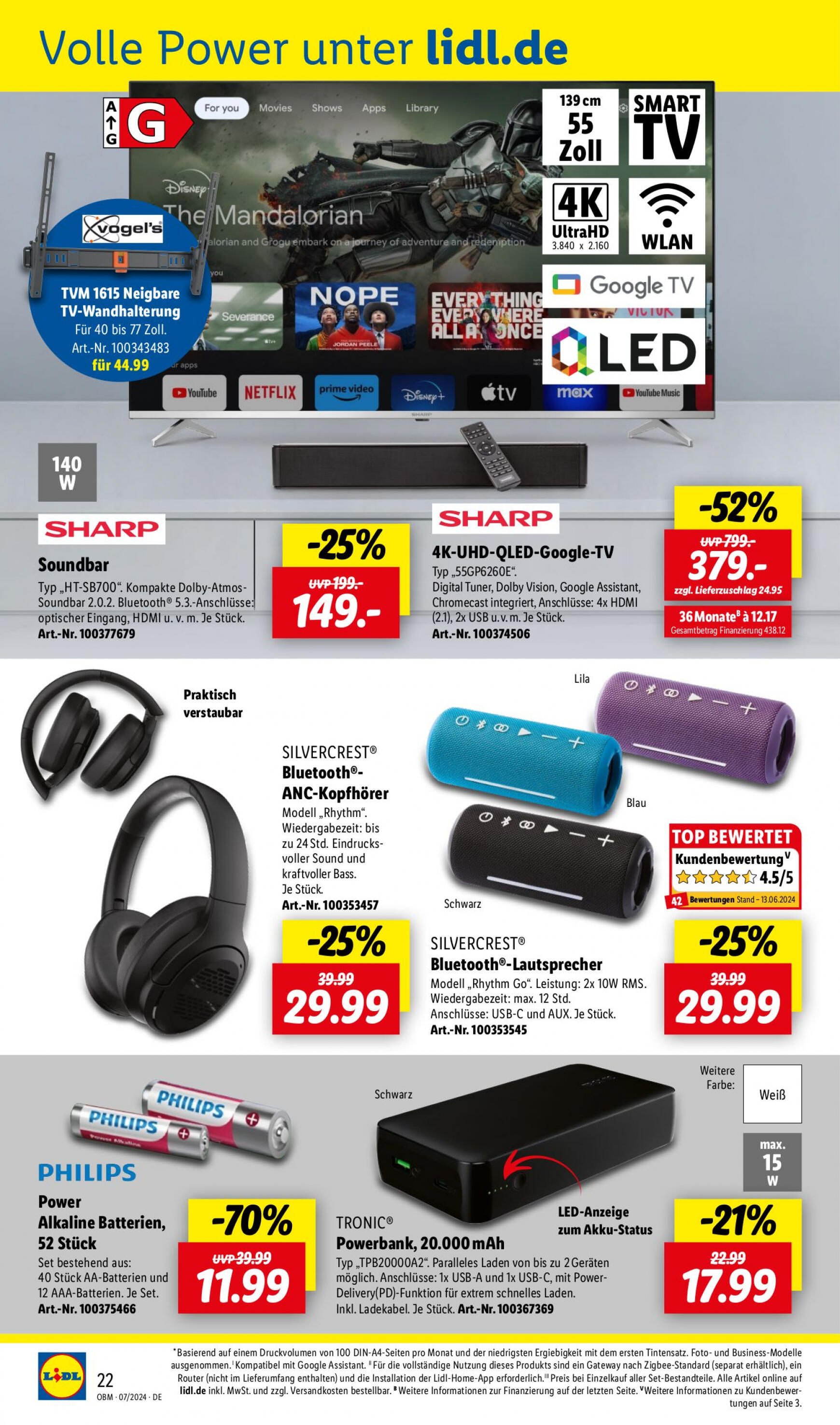 lidl - Flyer Lidl - Onlineshop-Highlights aktuell 01.07. - 31.07. - page: 22