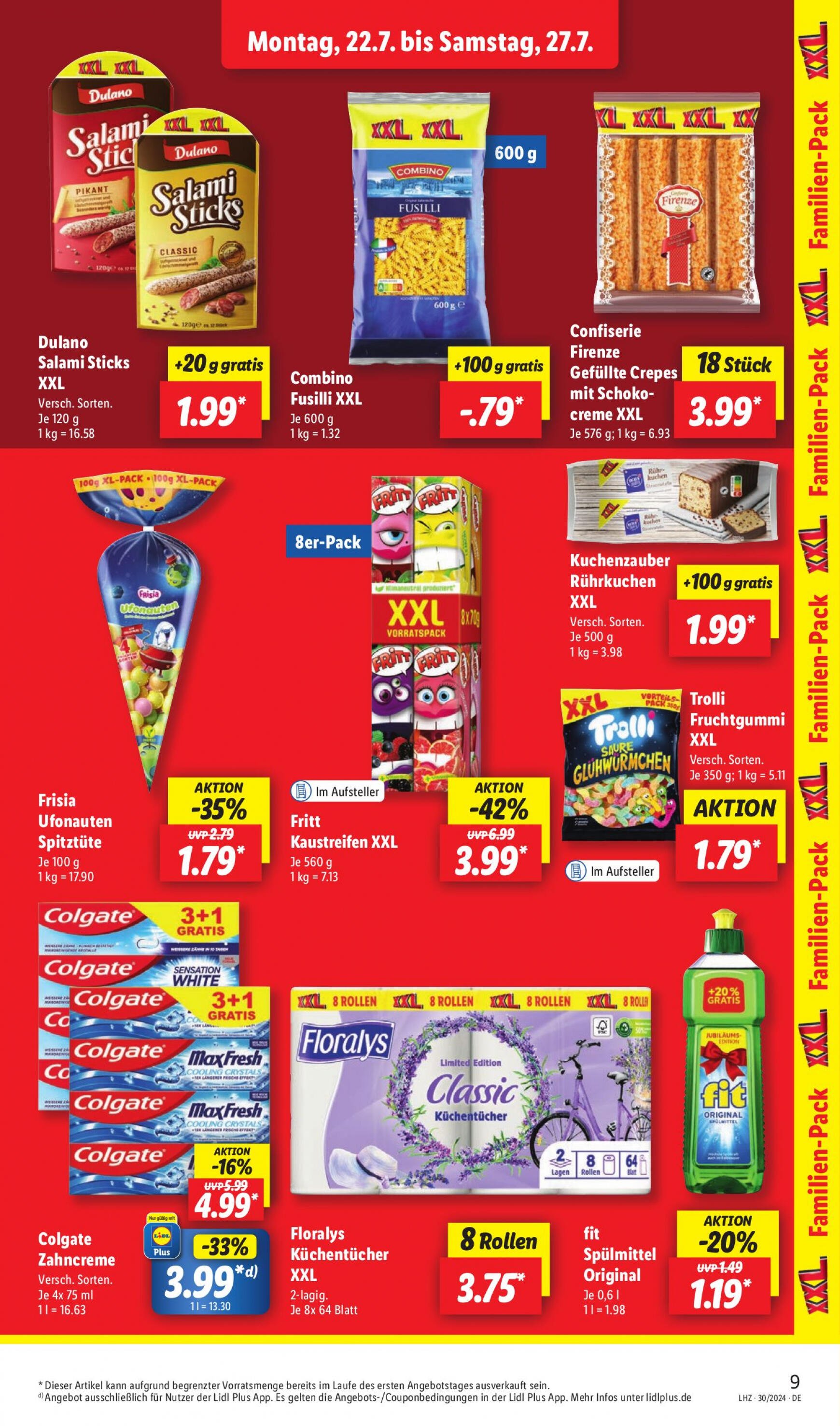 lidl - Flyer Lidl - Liebling der Familien aktuell 22.07. - 27.07. - page: 13