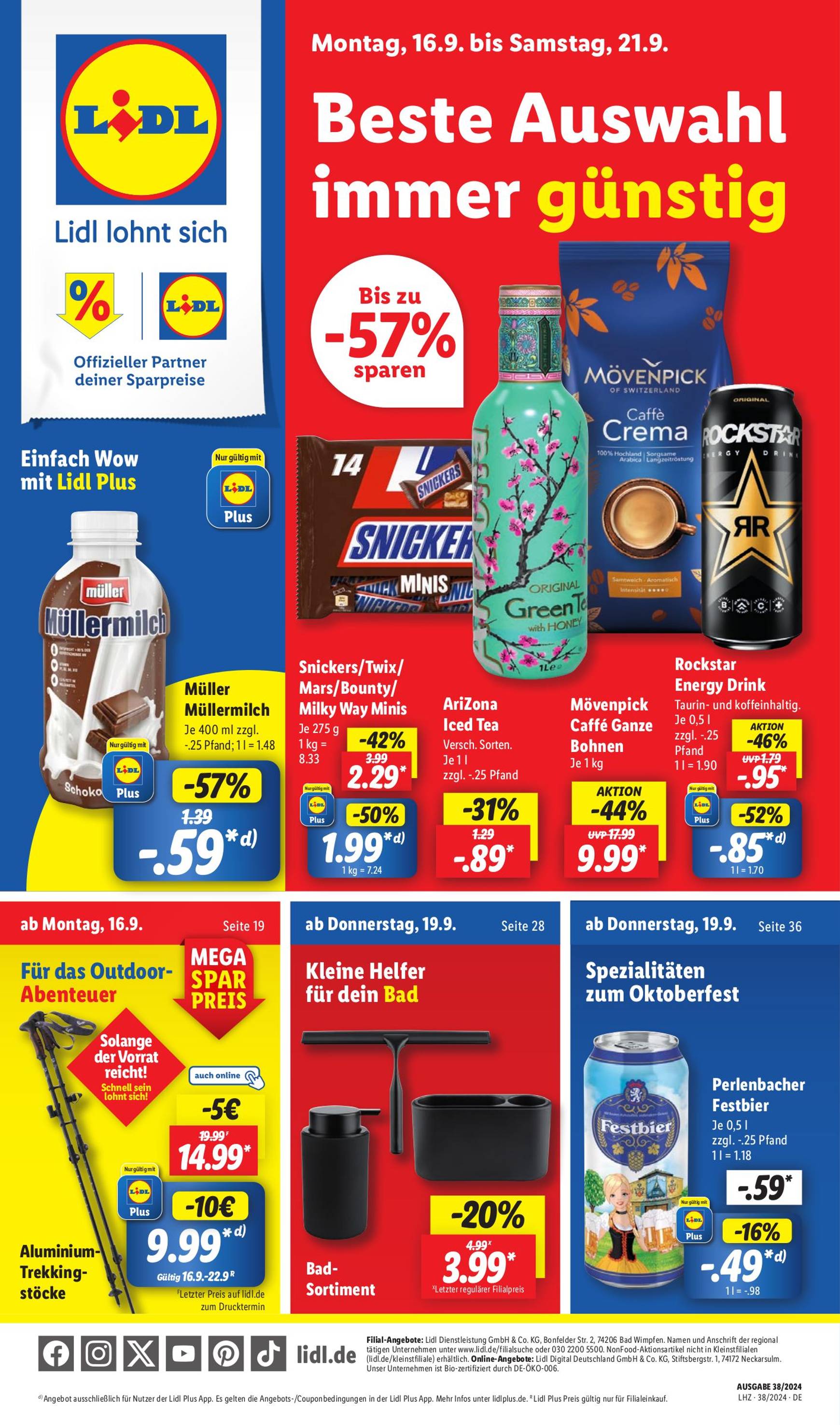 lidl - Lidl-Prospekt gültig ab 16.09. - 21.09. - page: 1