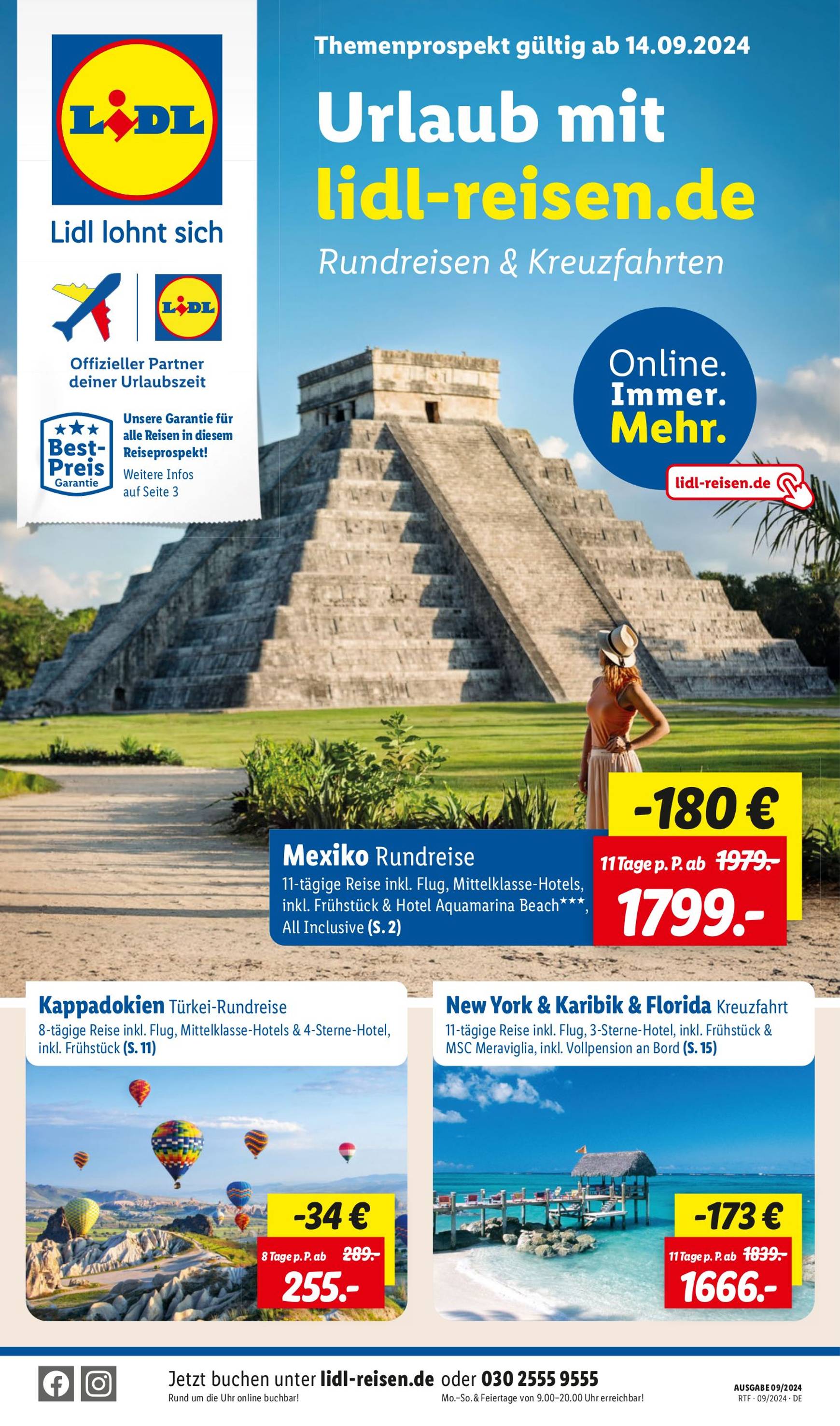 lidl - Lidl-reisen.de-Prospekt gültig ab 14.09. - 14.10.