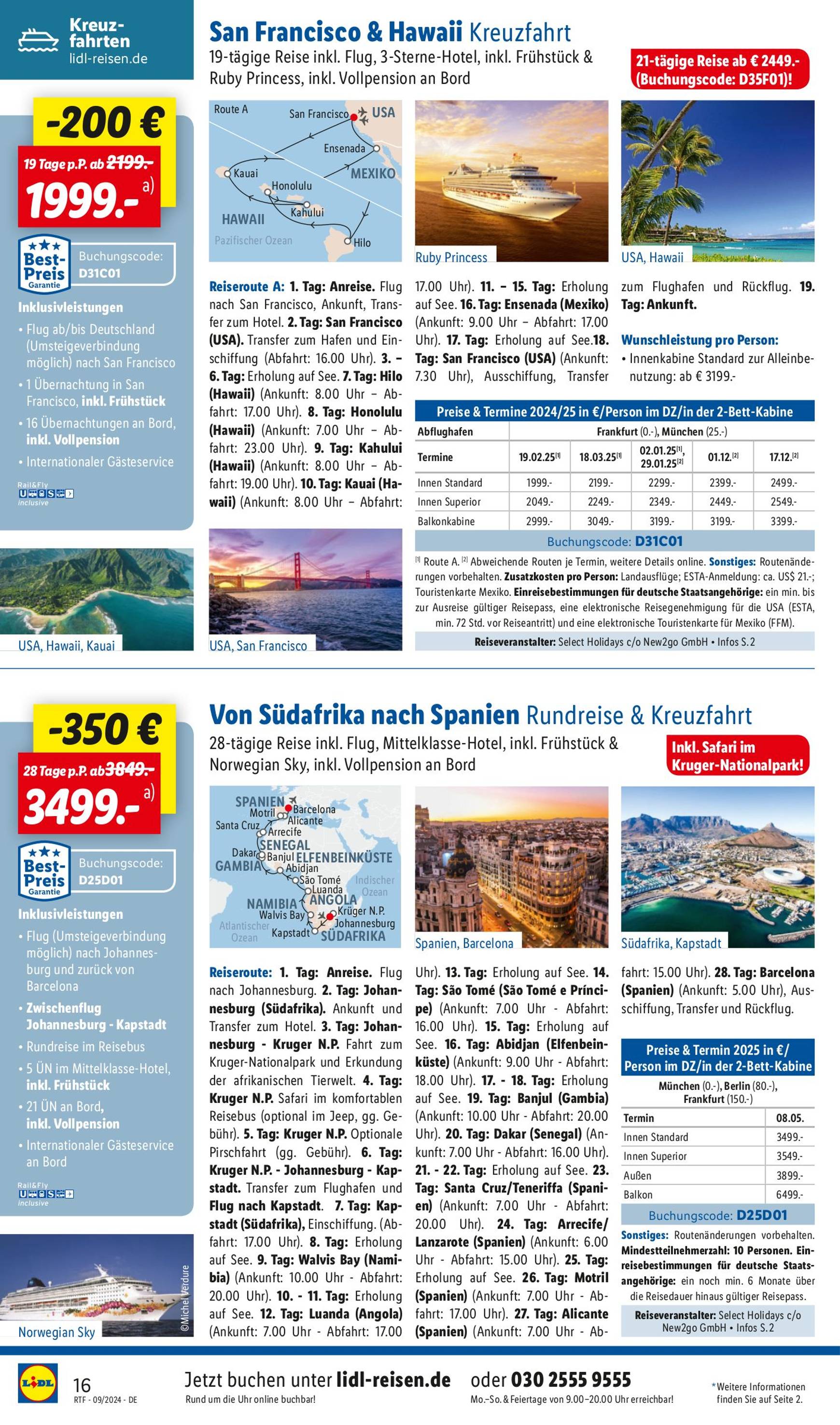 lidl - Lidl-reisen.de-Prospekt gültig ab 14.09. - 14.10. - page: 16