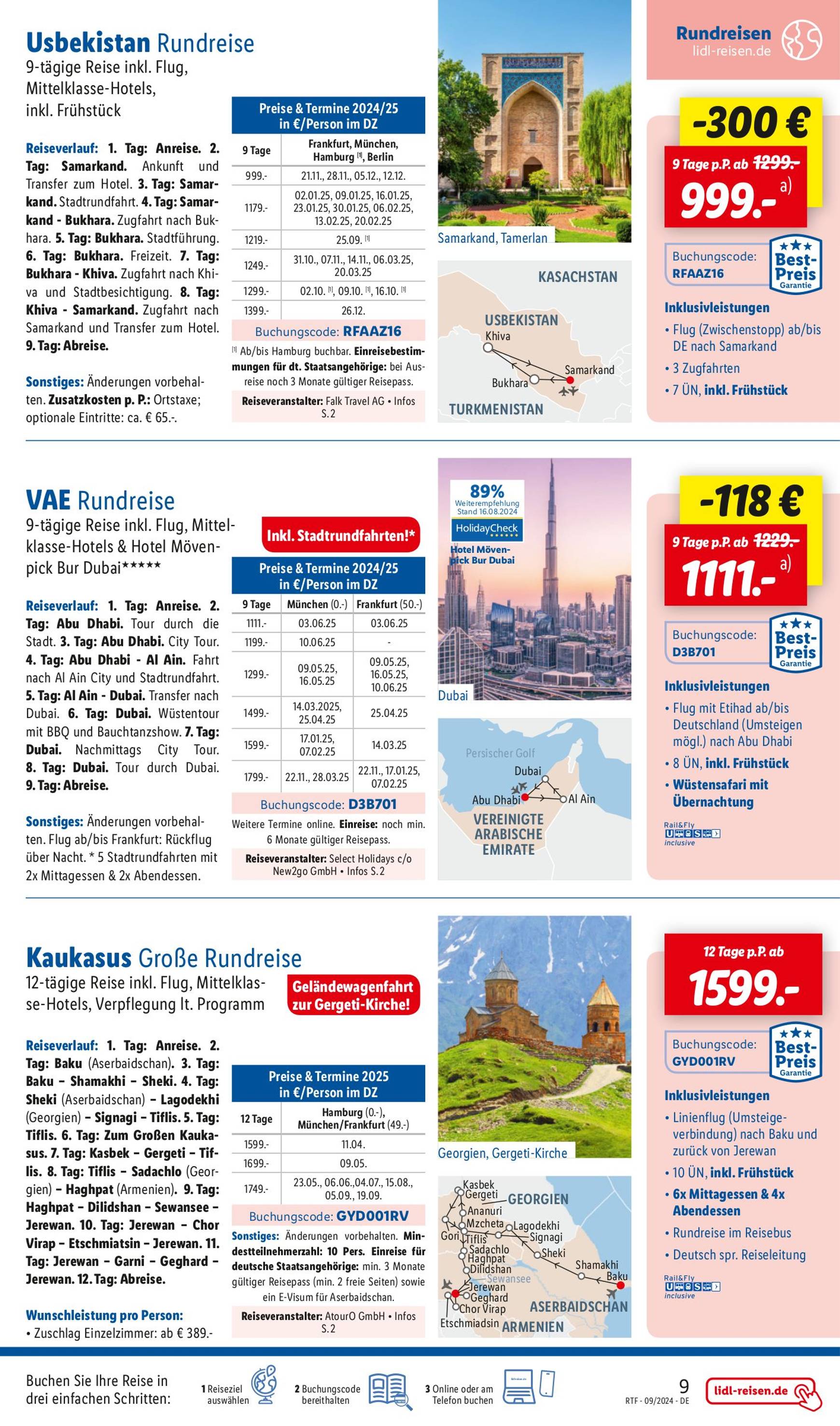 lidl - Lidl-reisen.de-Prospekt gültig ab 14.09. - 14.10. - page: 9