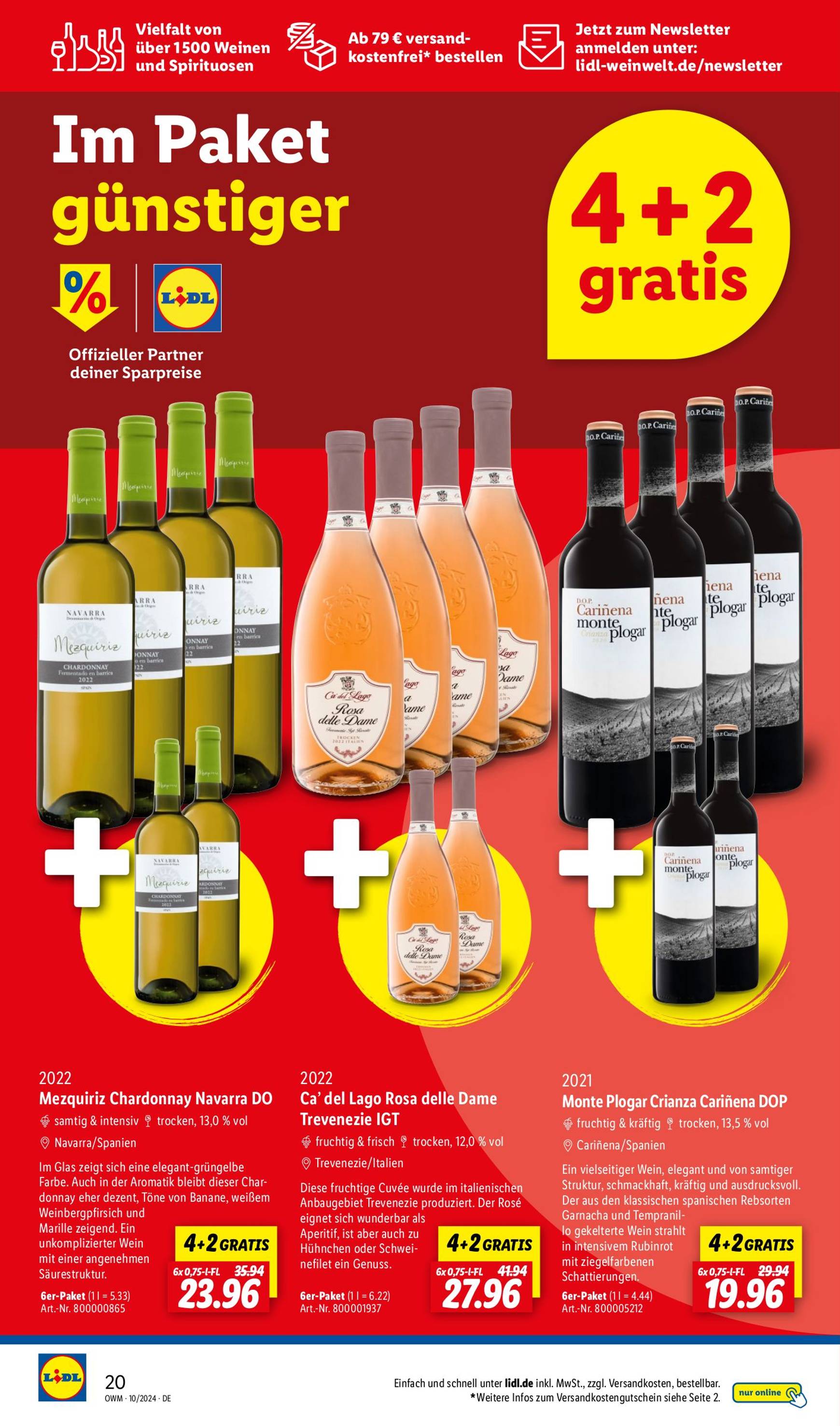 lidl - Lidl - Highlights in der Weinwelt-Prospekt gültig ab 01.10. - 31.10. - page: 20