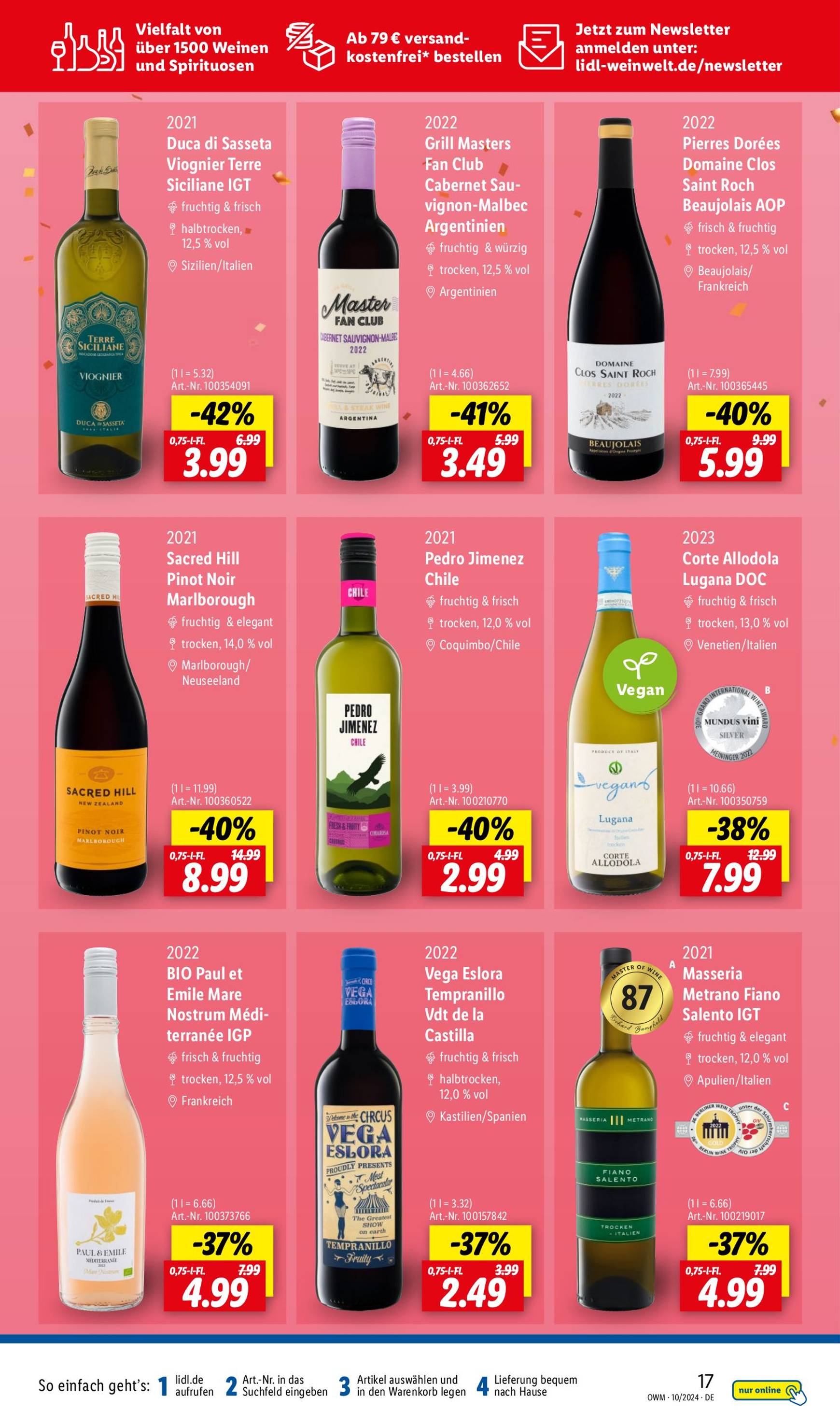 lidl - Lidl - Highlights in der Weinwelt-Prospekt gültig ab 01.10. - 31.10. - page: 17