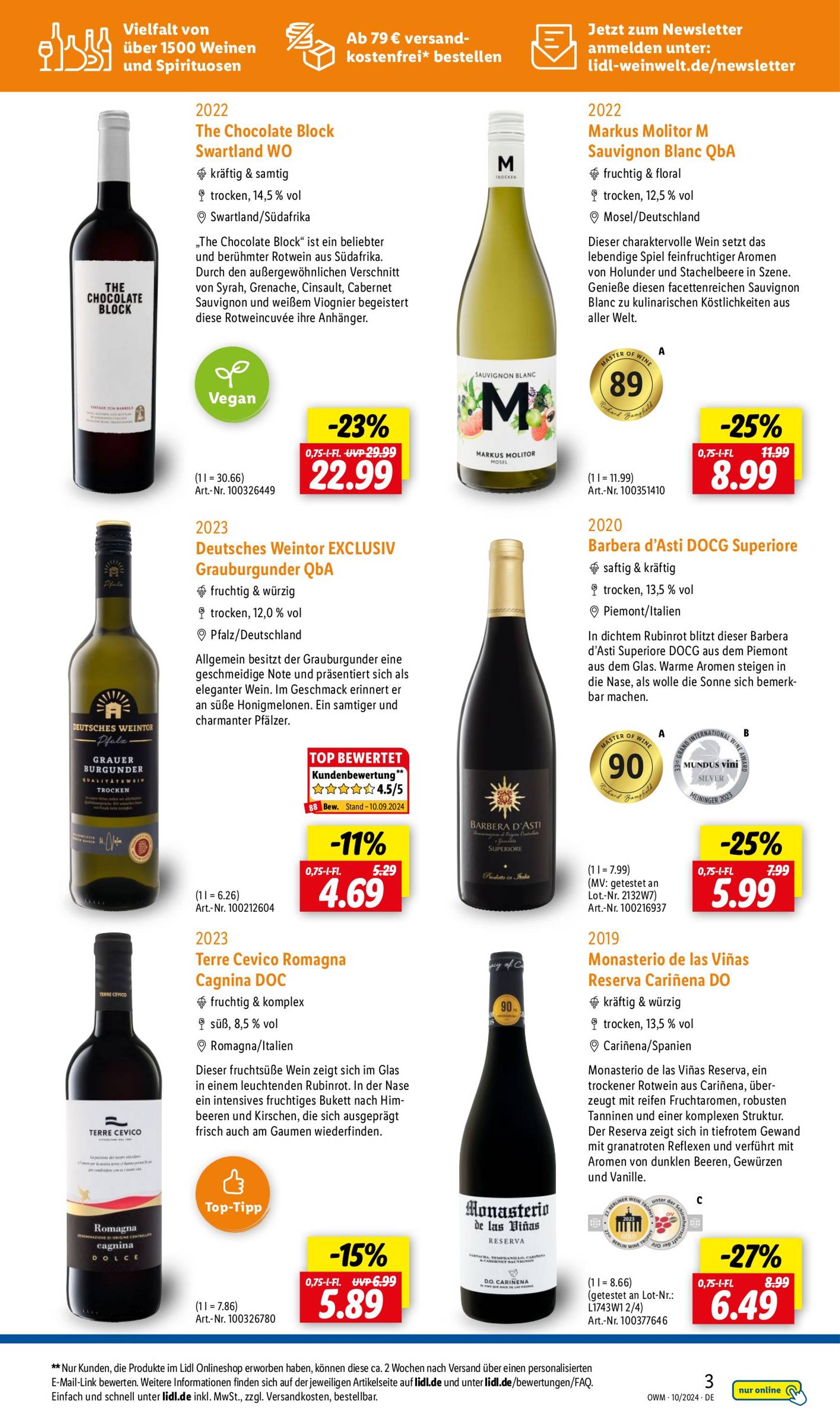 lidl - Lidl - Highlights in der Weinwelt-Prospekt gültig ab 01.10. - 31.10. - page: 3