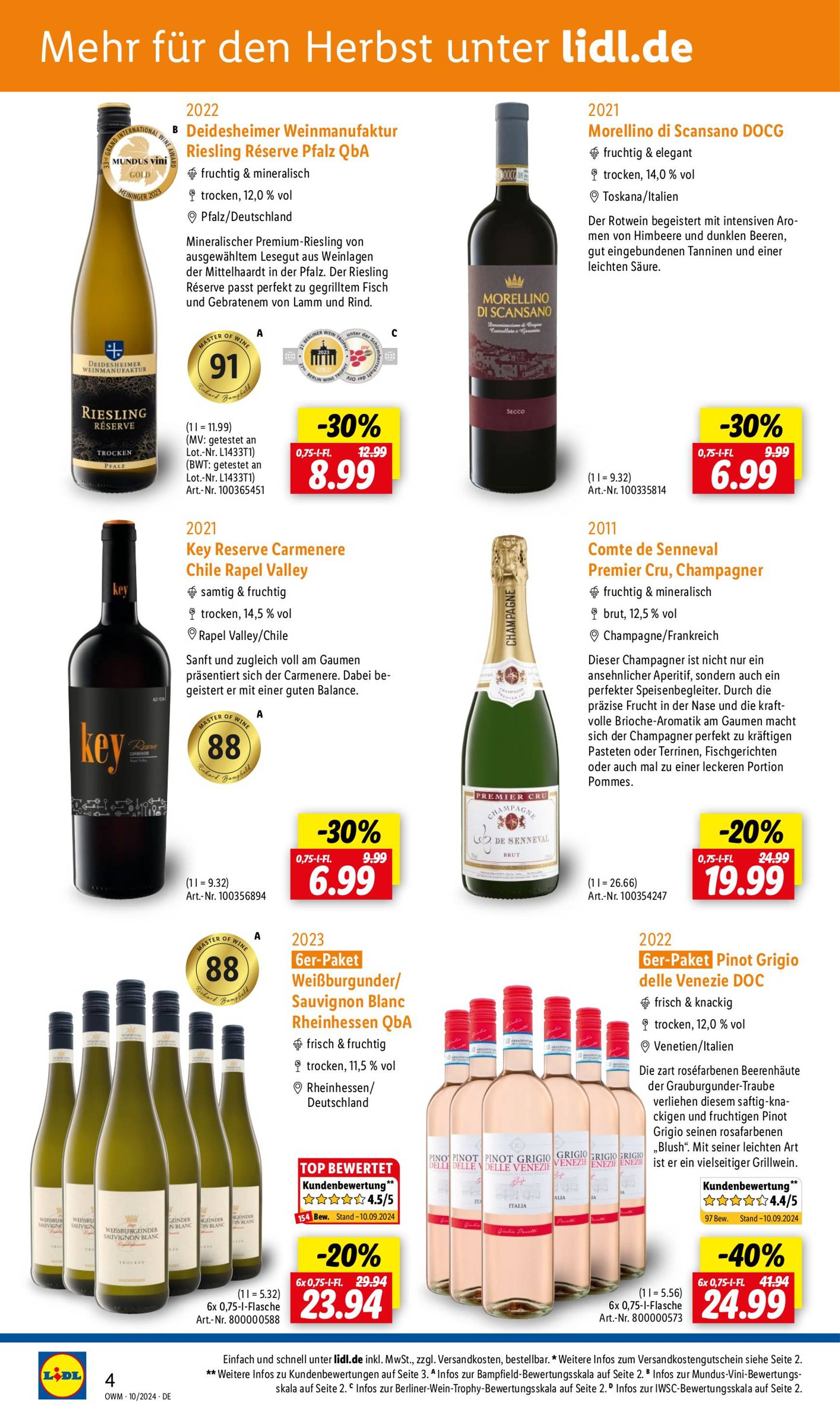 lidl - Lidl - Highlights in der Weinwelt-Prospekt gültig ab 01.10. - 31.10. - page: 4