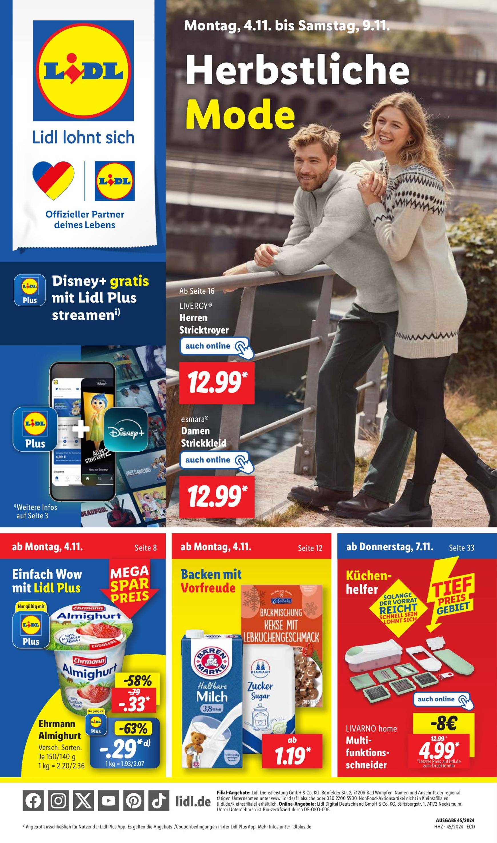 lidl - Lidl-Prospekt gültig von 04.11. bis 09.11. - page: 1