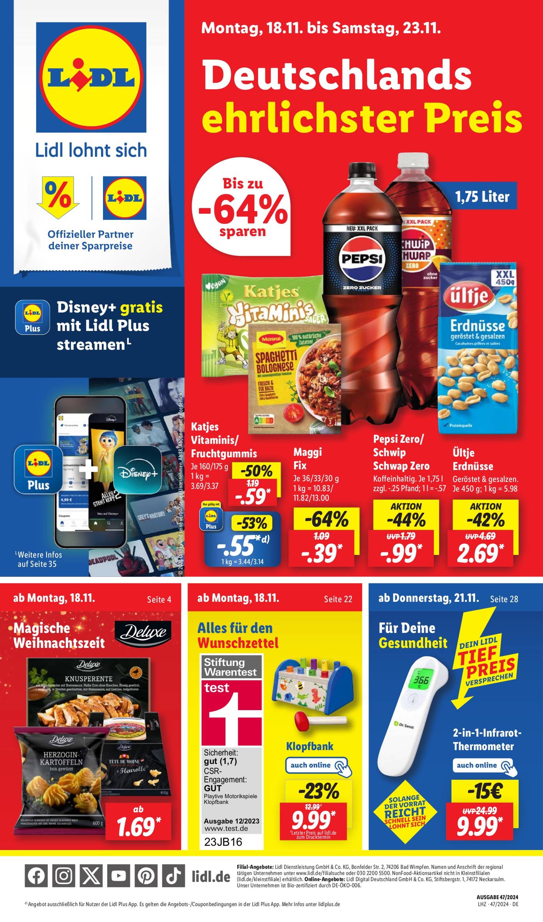 lidl - Lidl-Prospekt gültig von 18.11. bis 23.11.