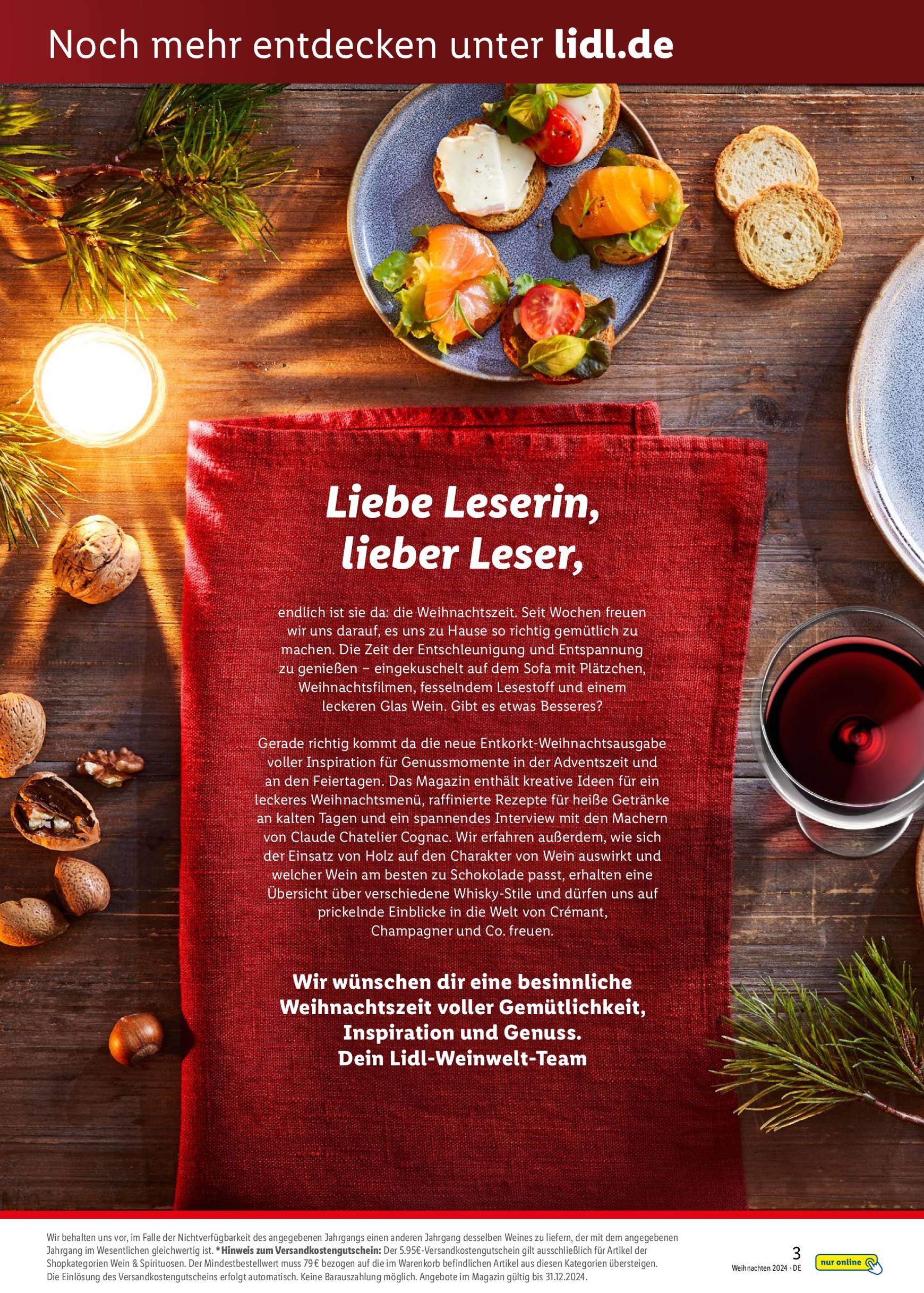 lidl - Lidl - Entkorkt Magazin Weihnachten-Prospekt gültig von 10.11. bis 31.12. - page: 3