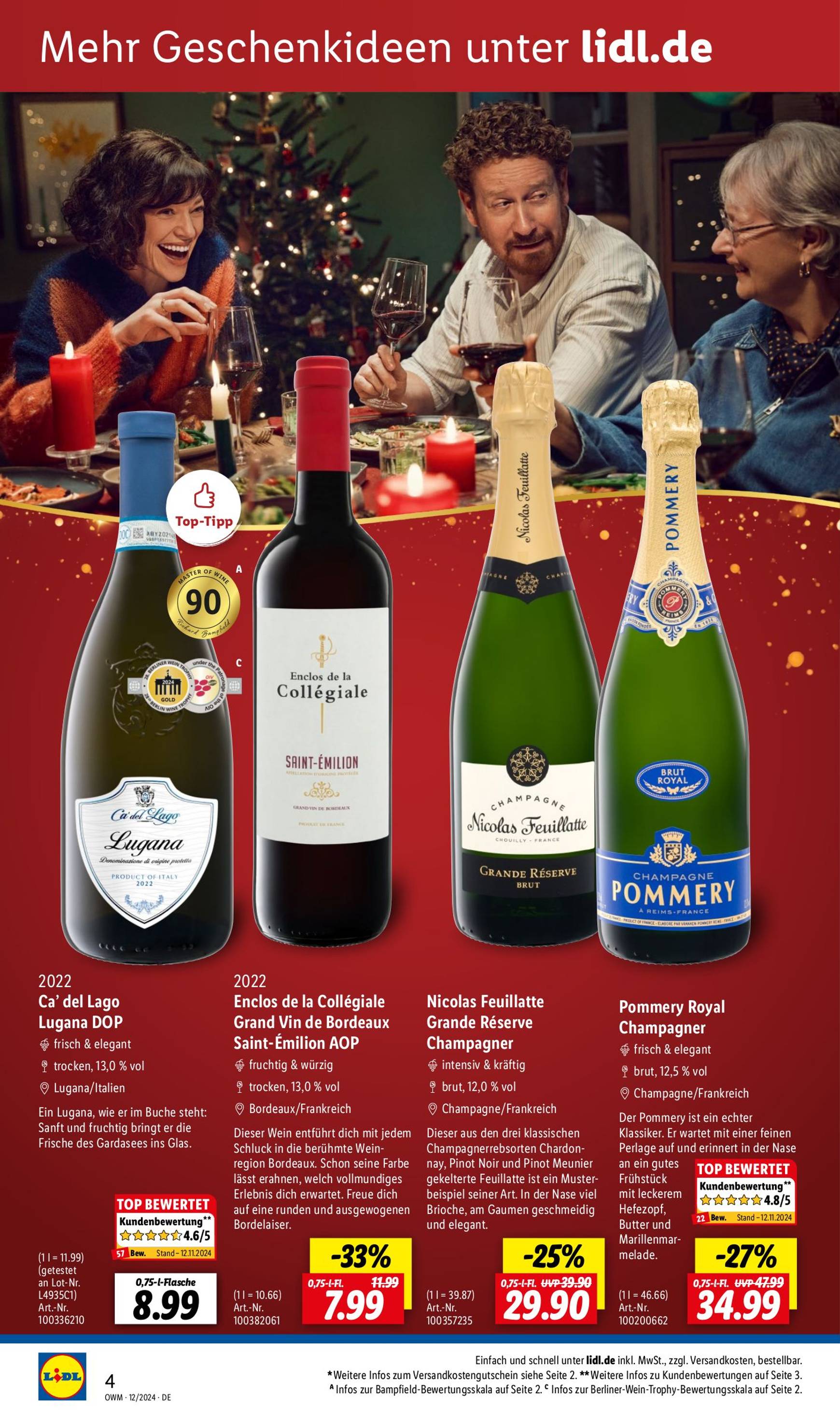 lidl - Lidl - Highlights in der Weinwelt-Prospekt gültig von 01.12. bis 31.12. - page: 4