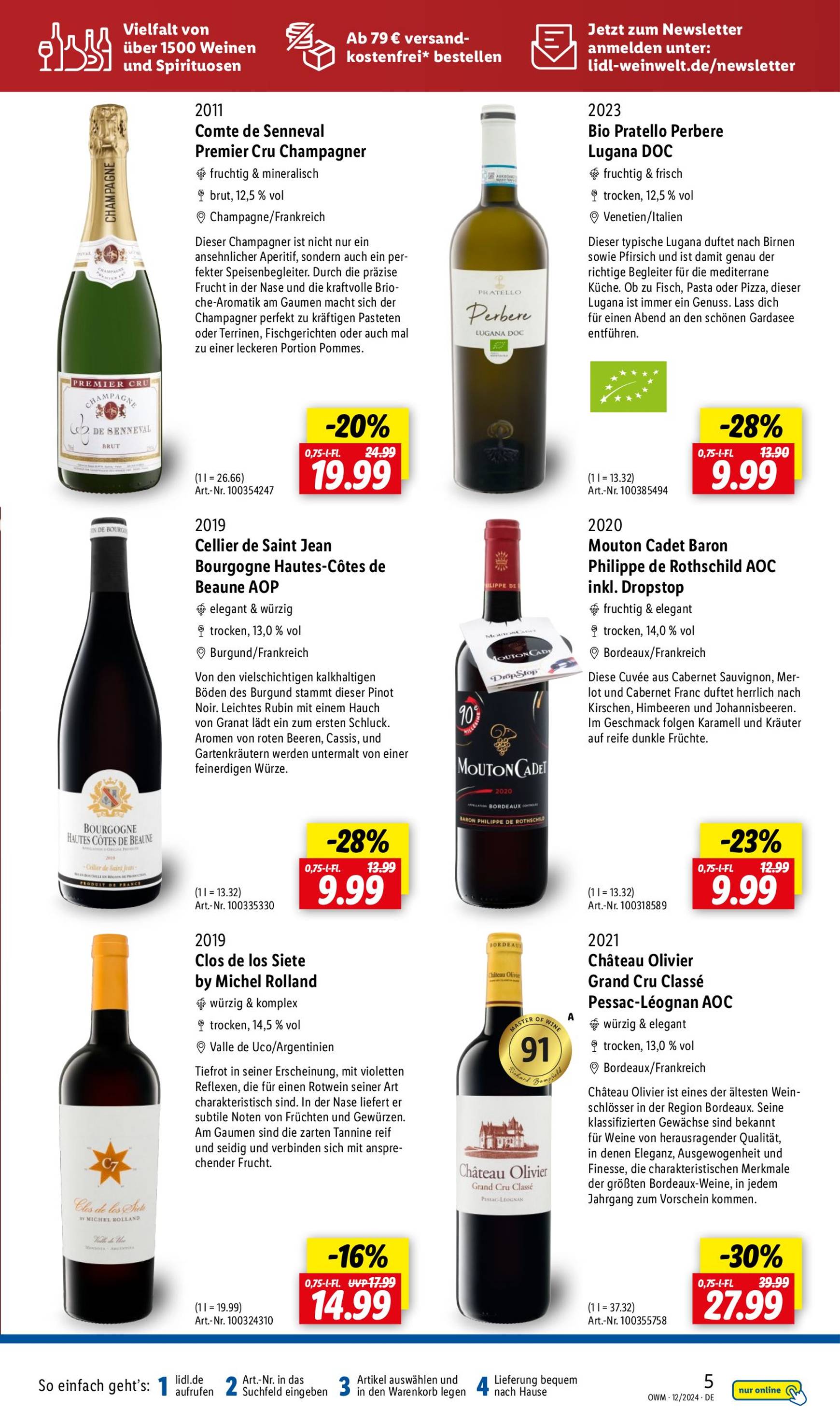 lidl - Lidl - Highlights in der Weinwelt-Prospekt gültig von 01.12. bis 31.12. - page: 5