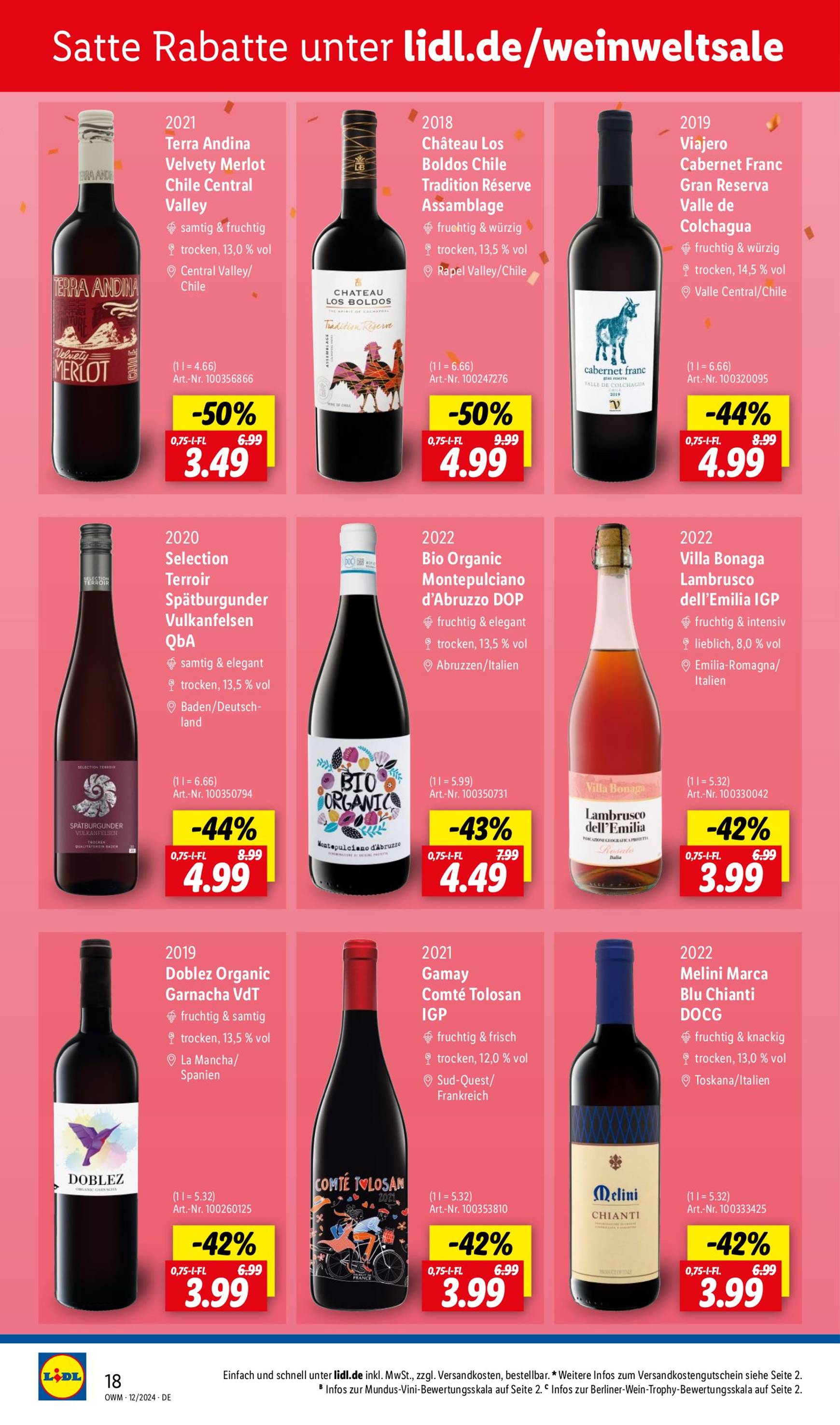 lidl - Lidl - Highlights in der Weinwelt-Prospekt gültig von 01.12. bis 31.12. - page: 18