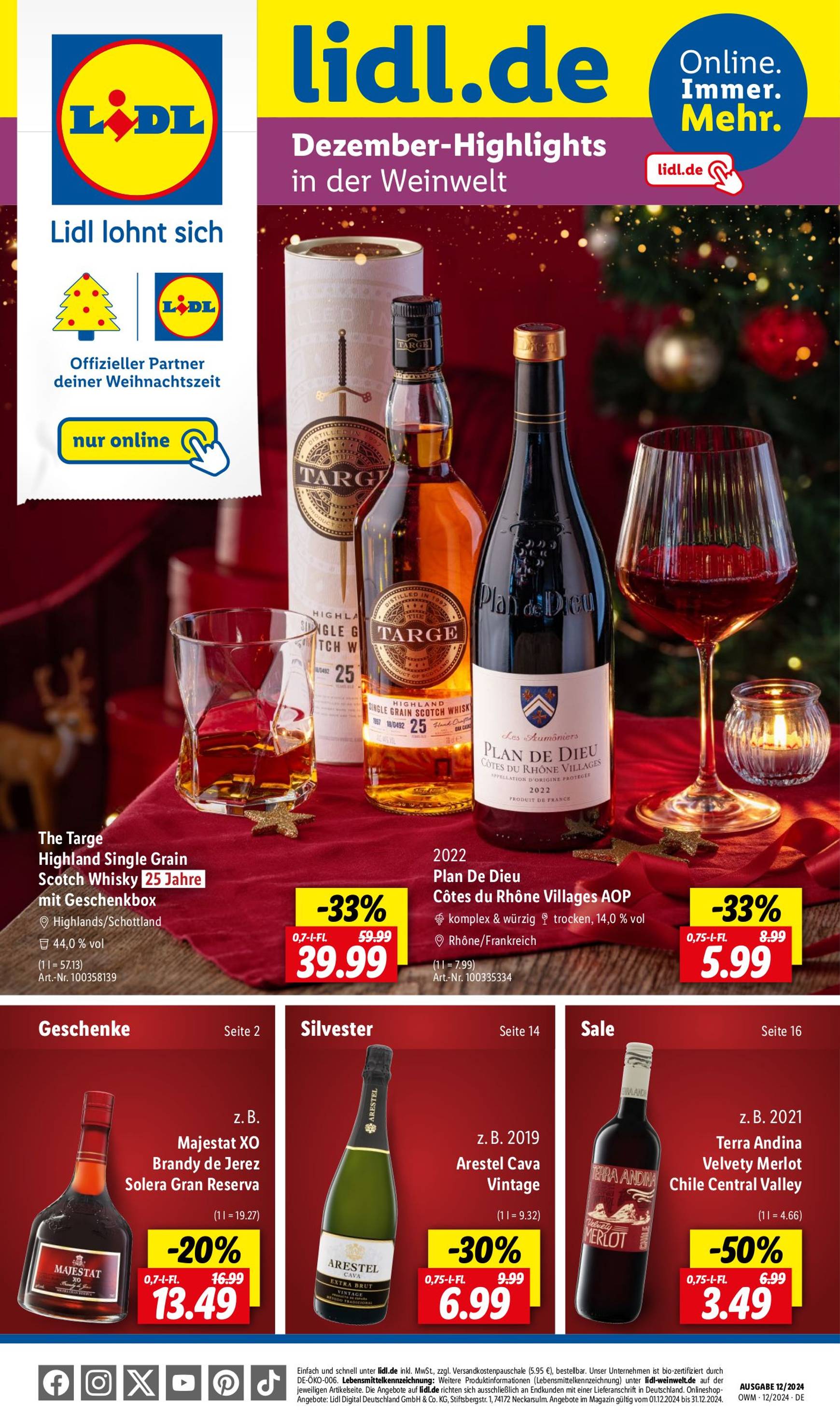 lidl - Lidl - Highlights in der Weinwelt-Prospekt gültig von 01.12. bis 31.12.