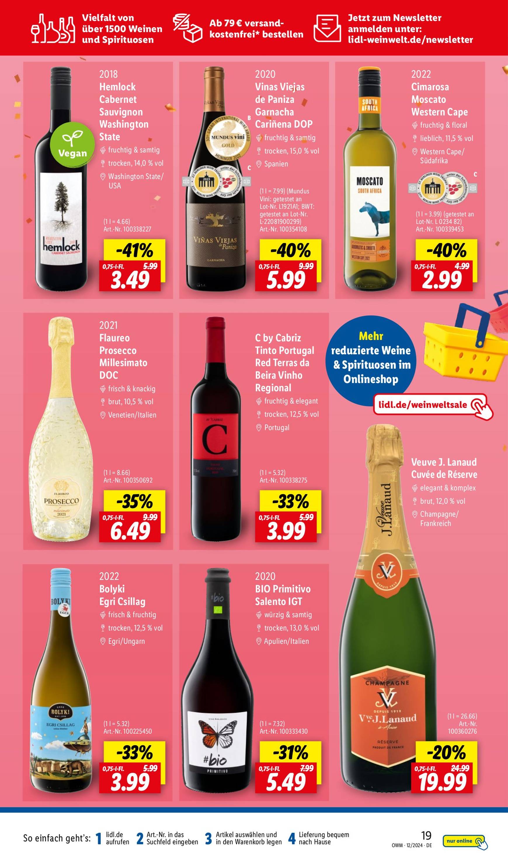 lidl - Lidl - Highlights in der Weinwelt-Prospekt gültig von 01.12. bis 31.12. - page: 19