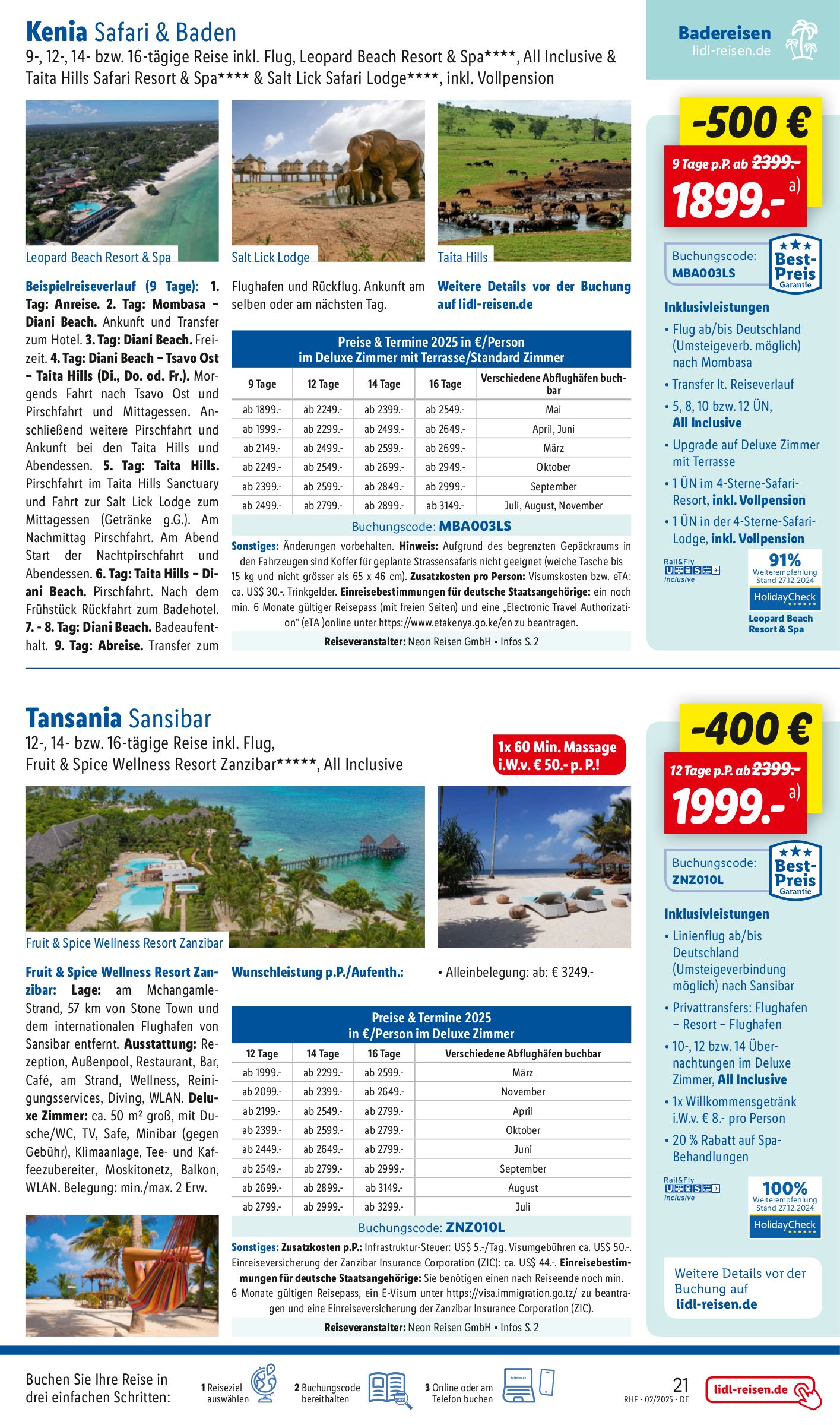 lidl - Lidl-reisen.de-Prospekt gültig von 29.01. bis 08.02. - page: 21