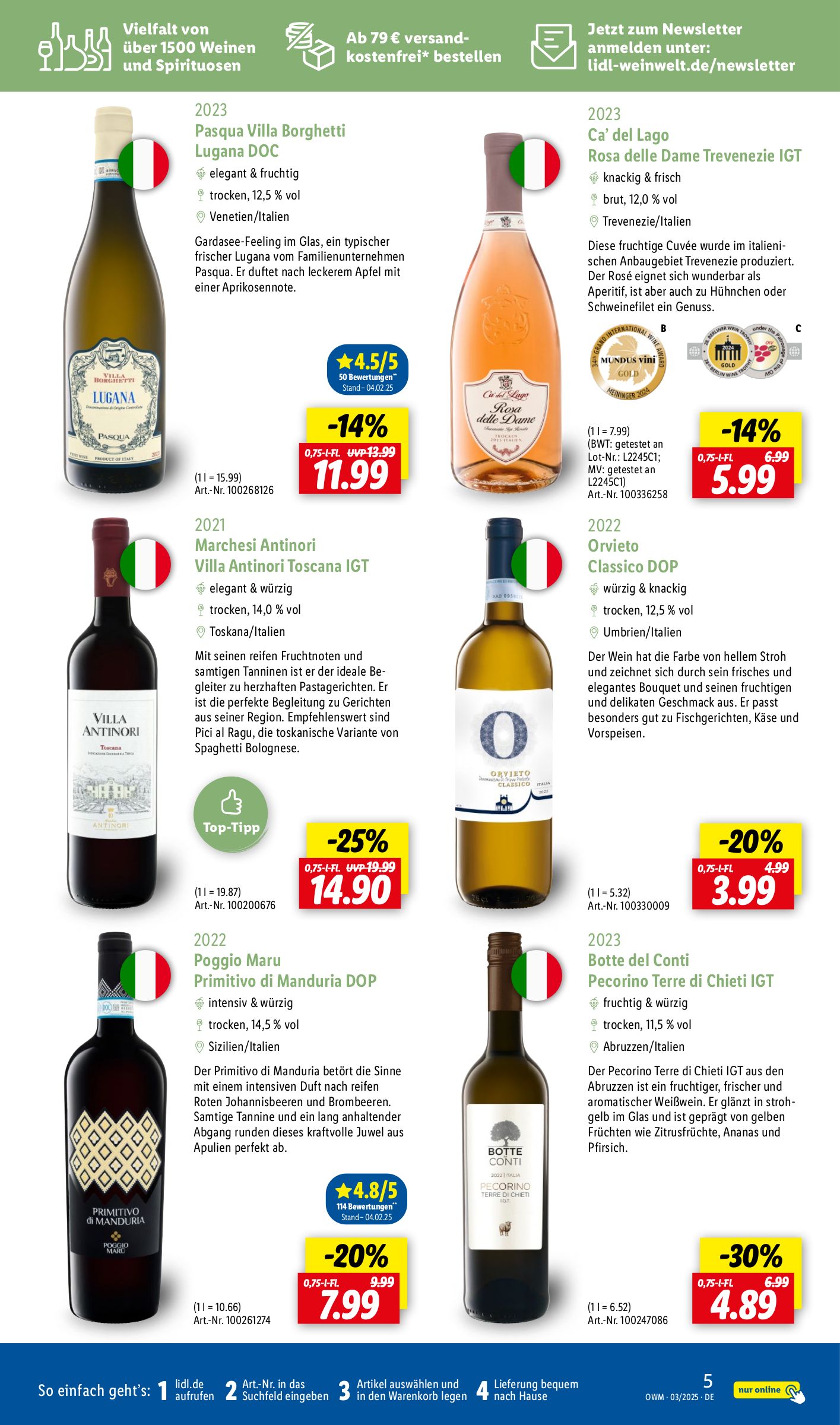 lidl - Lidl - Highlights in der Weinwelt-Prospekt gültig von 01.03. bis 31.03. - page: 5