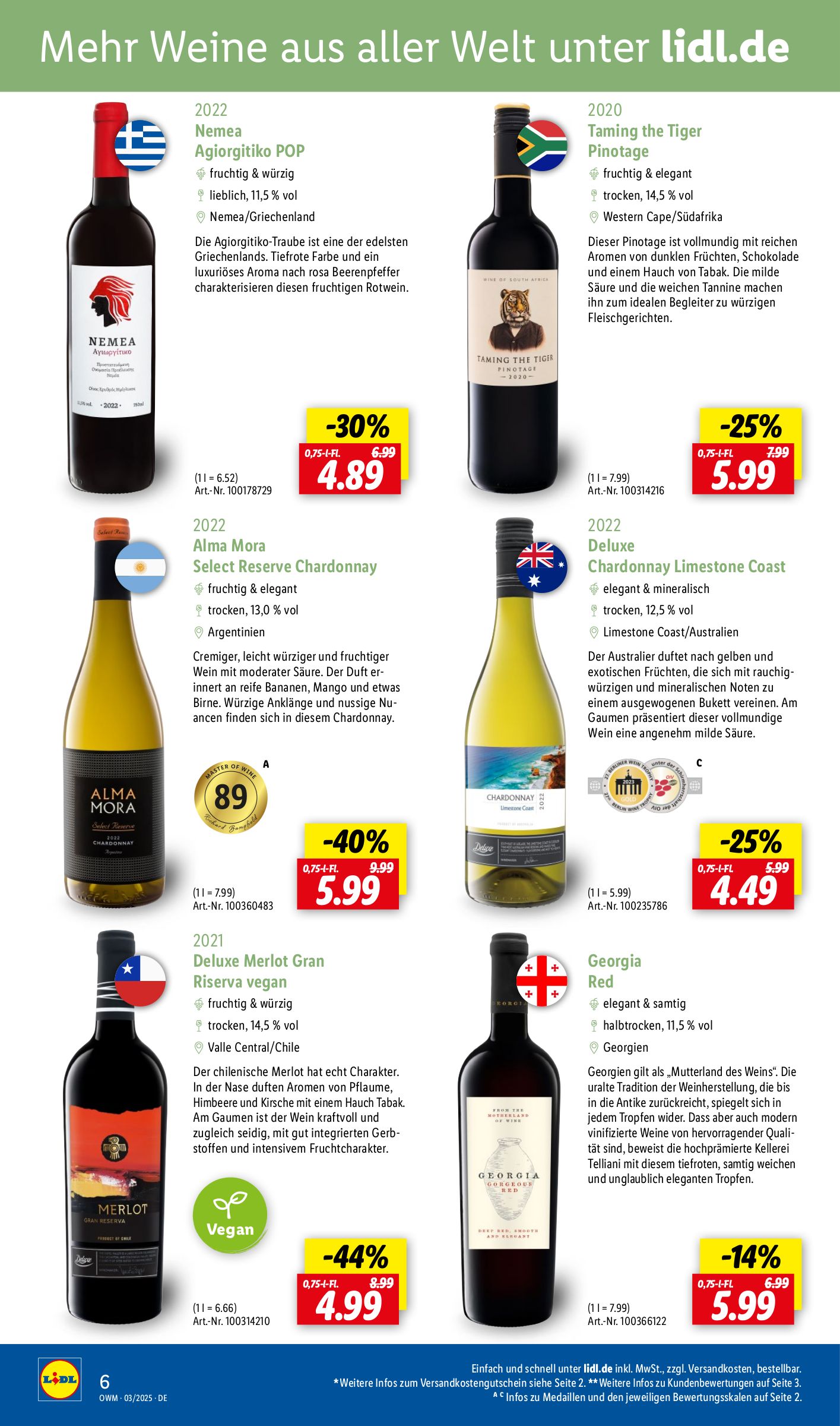 lidl - Lidl - Highlights in der Weinwelt-Prospekt gültig von 01.03. bis 31.03. - page: 6