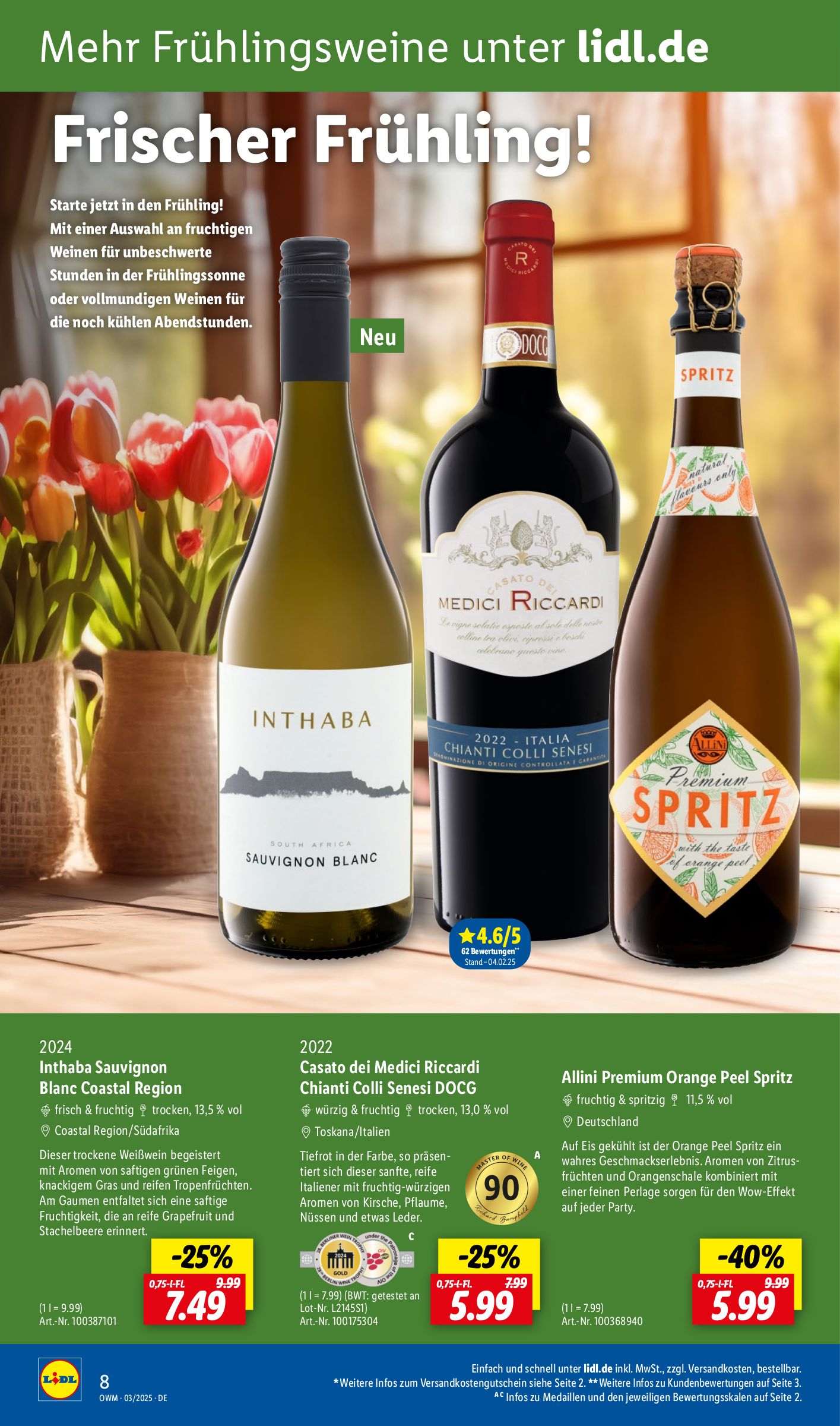 lidl - Lidl - Highlights in der Weinwelt-Prospekt gültig von 01.03. bis 31.03. - page: 8