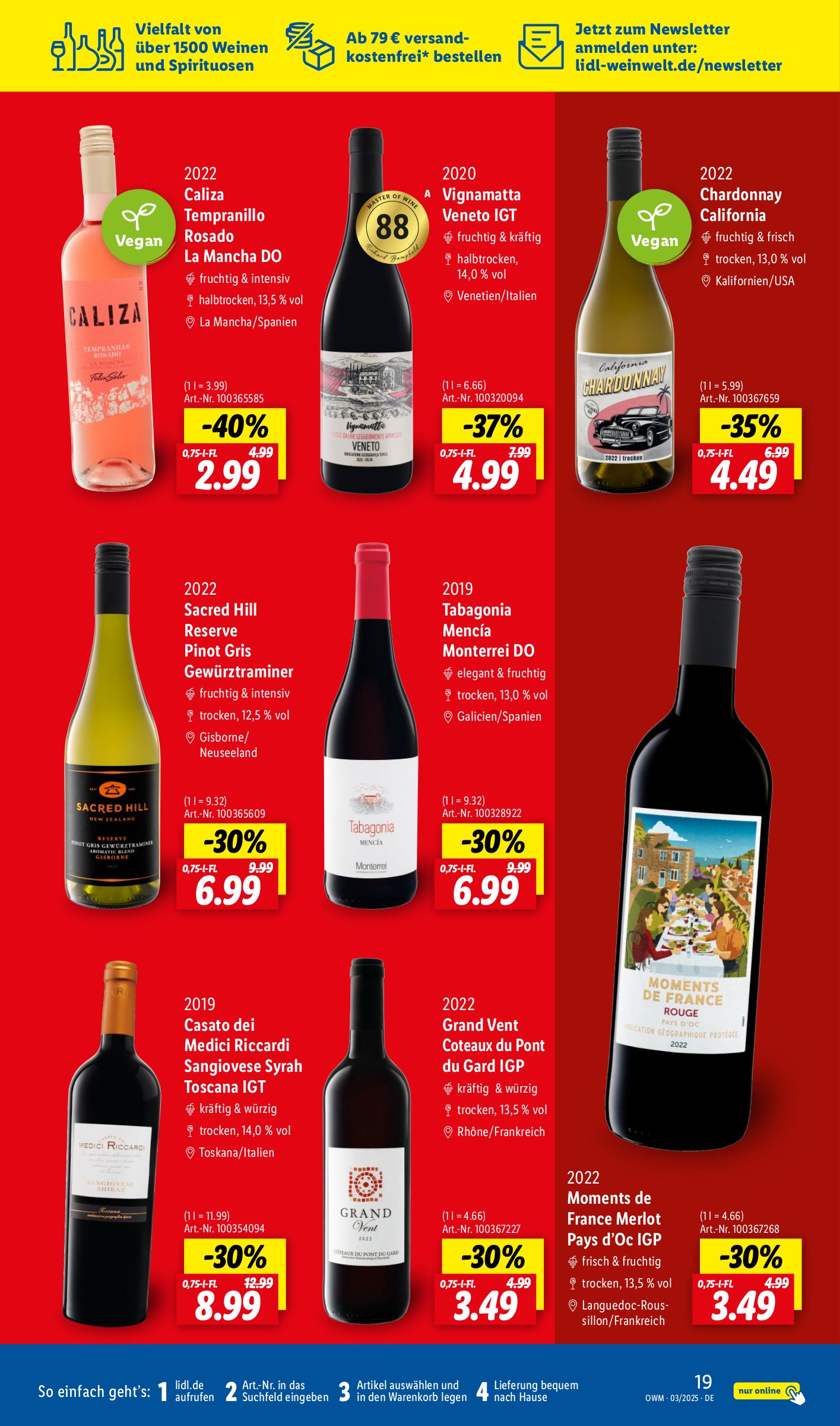 lidl - Lidl - Highlights in der Weinwelt-Prospekt gültig von 01.03. bis 31.03. - page: 19