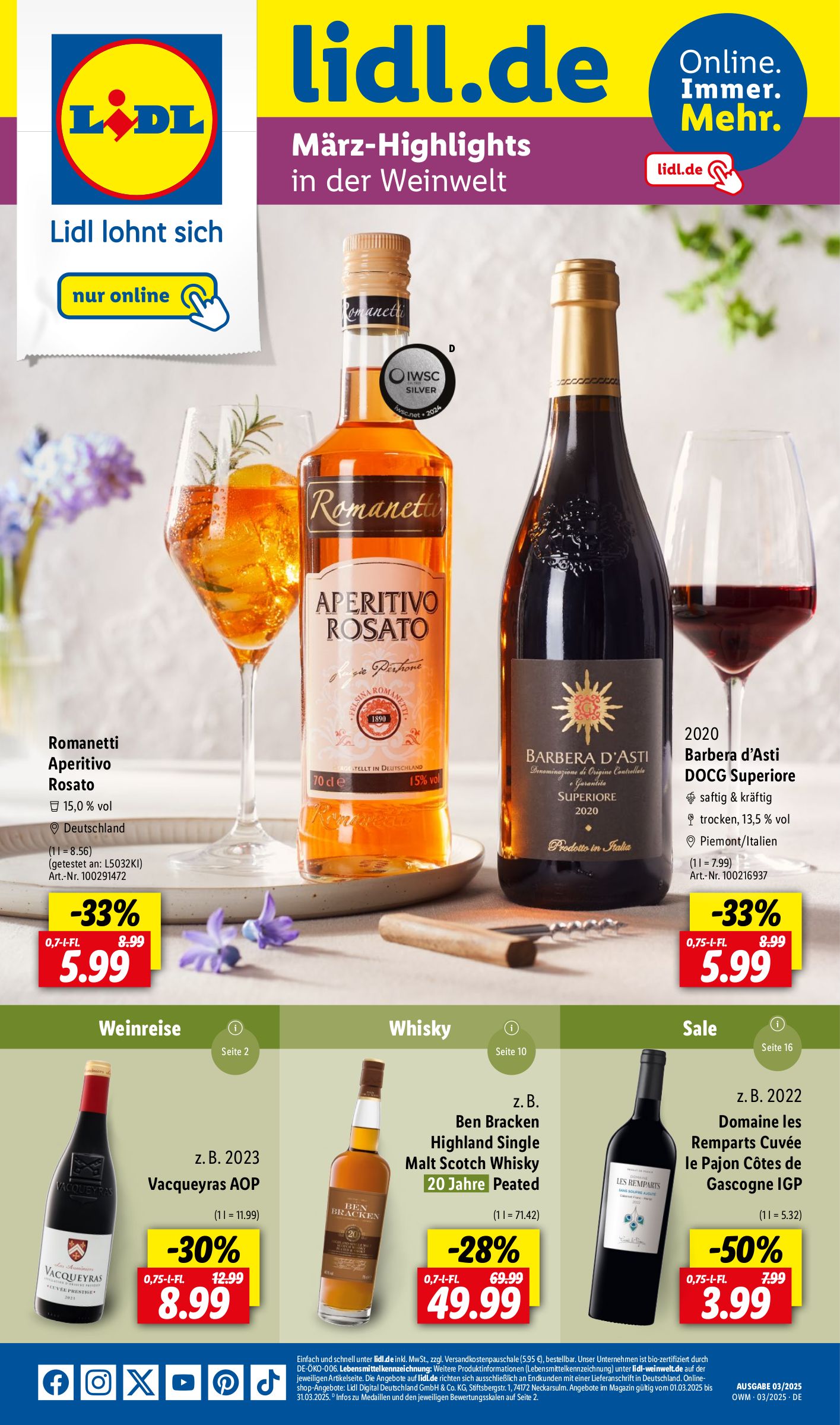 lidl - Lidl - Highlights in der Weinwelt-Prospekt gültig von 01.03. bis 31.03.