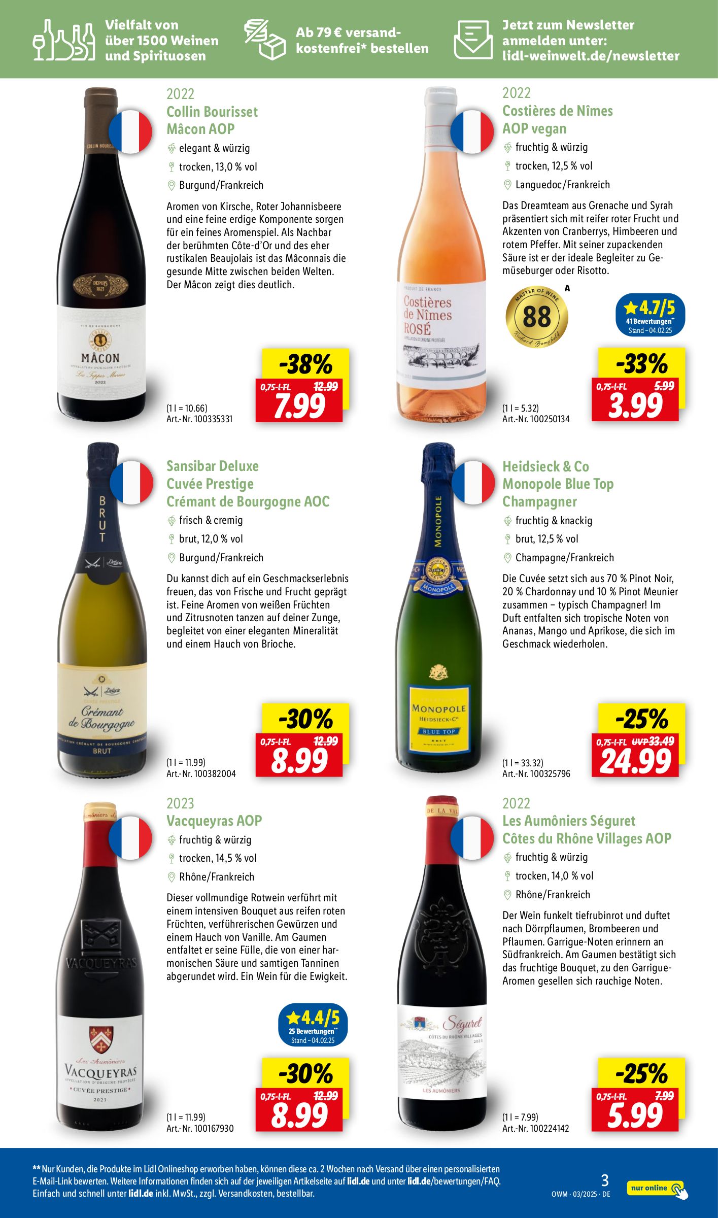 lidl - Lidl - Highlights in der Weinwelt-Prospekt gültig von 01.03. bis 31.03. - page: 3