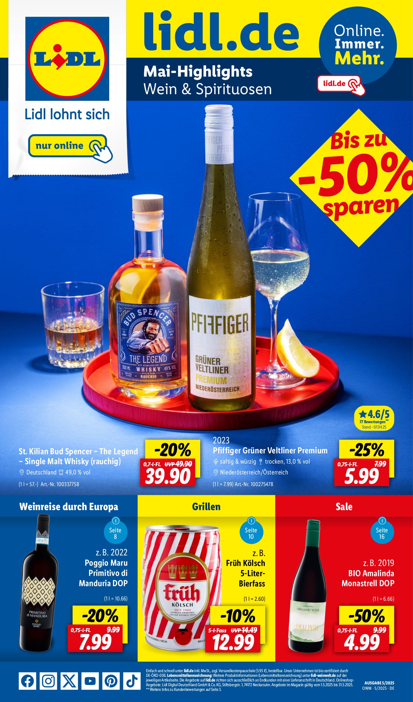 lidl - Lidl - Unsere Monats-Highlights-Prospekt gültig von 01.05. bis 31.05.