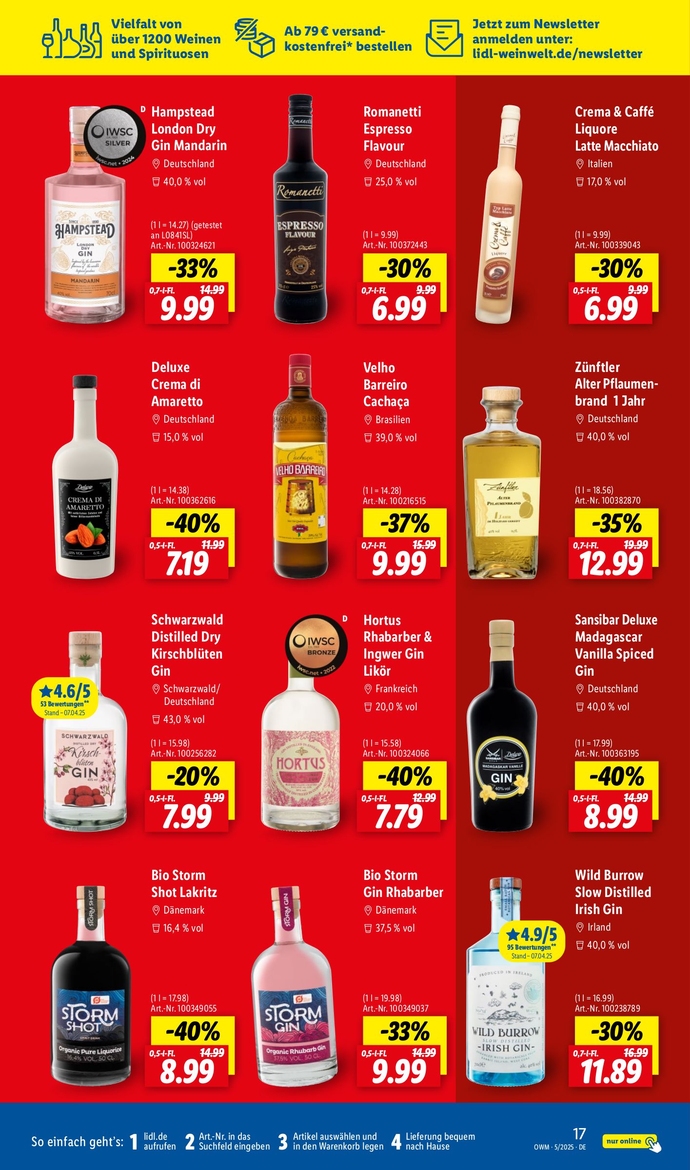 lidl - Lidl - Unsere Monats-Highlights-Prospekt gültig von 01.05. bis 31.05. - page: 17