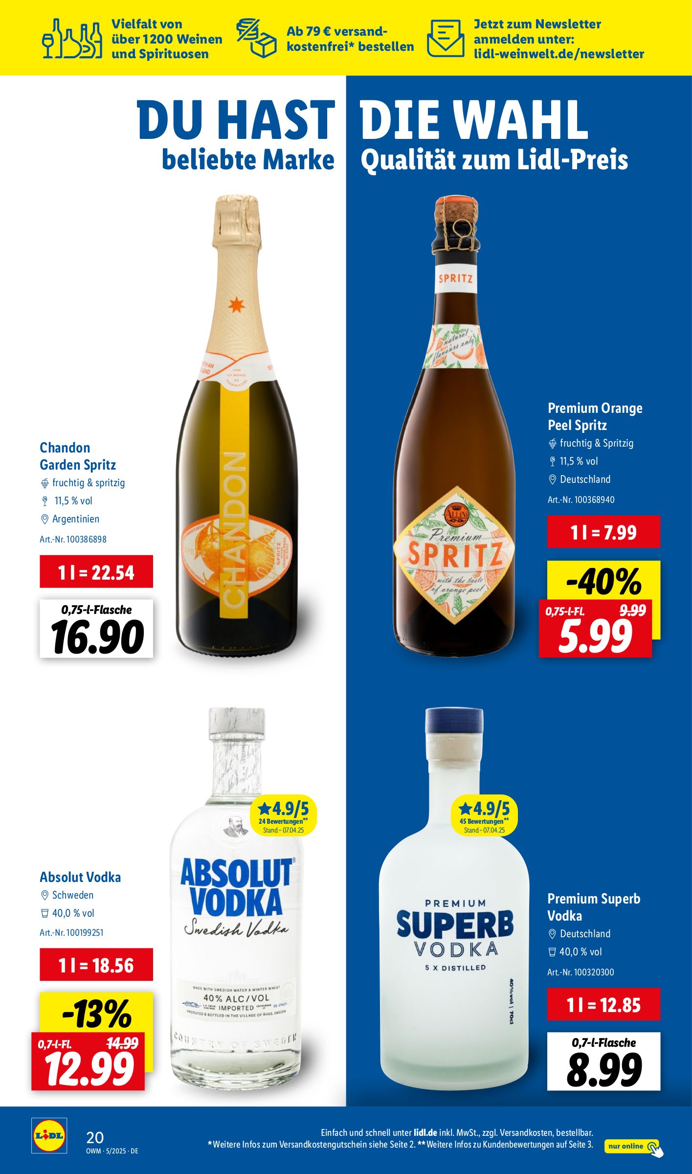 lidl - Lidl - Unsere Monats-Highlights-Prospekt gültig von 01.05. bis 31.05. - page: 20