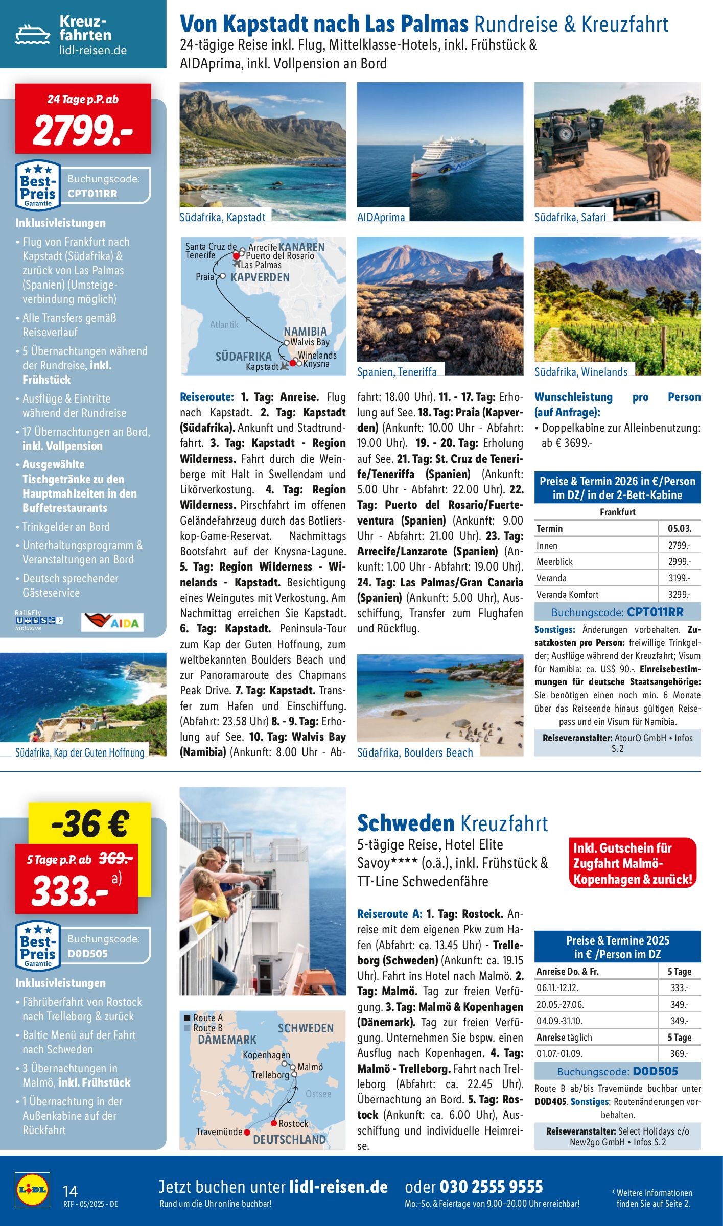lidl - Lidl-reisen.de-Prospekt gültig von 14.05. bis 27.05. - page: 14
