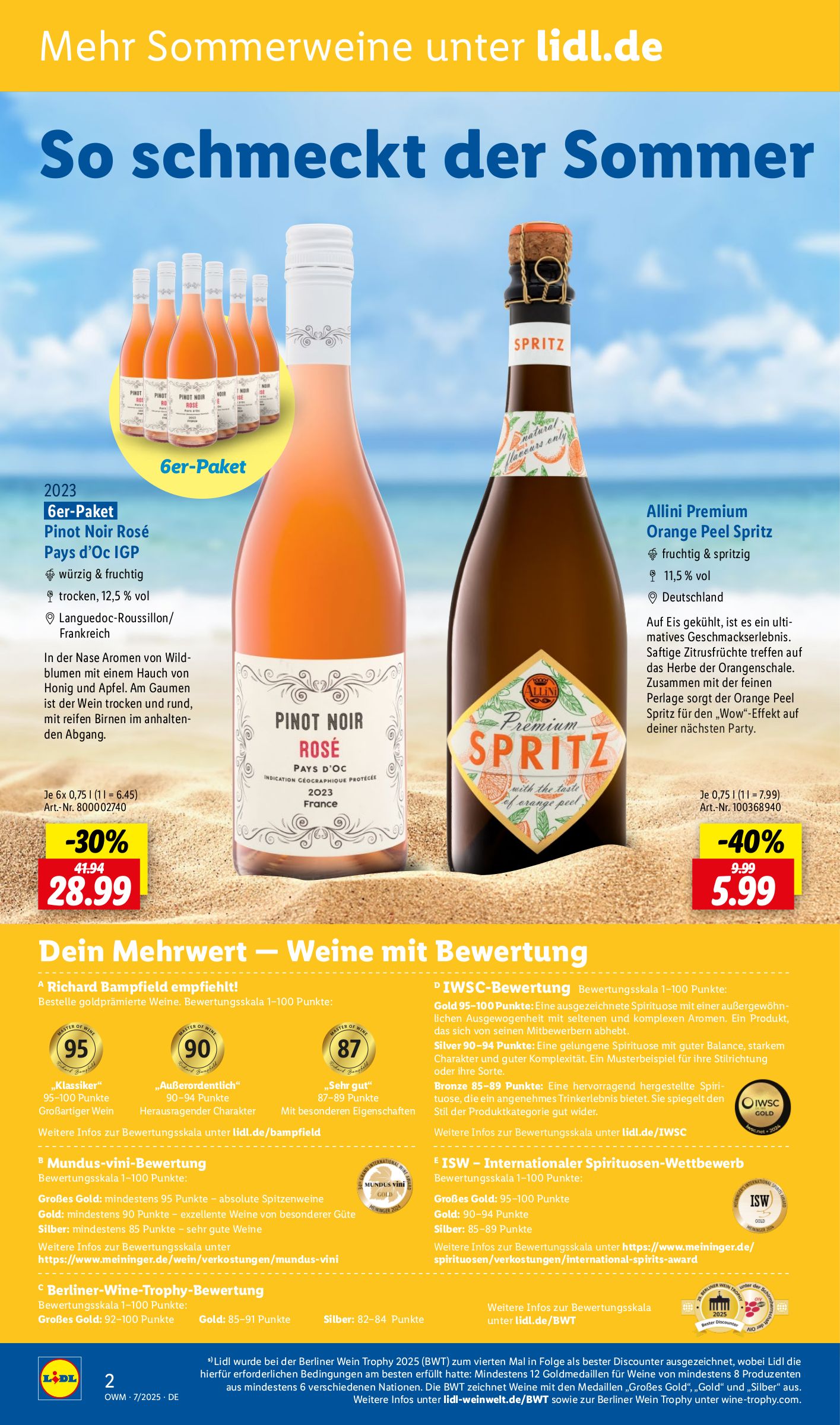 lidl - Lidl - Wein und Spirituosen-Prospekt gültig vom 01.07. bis 31.07. - page: 2