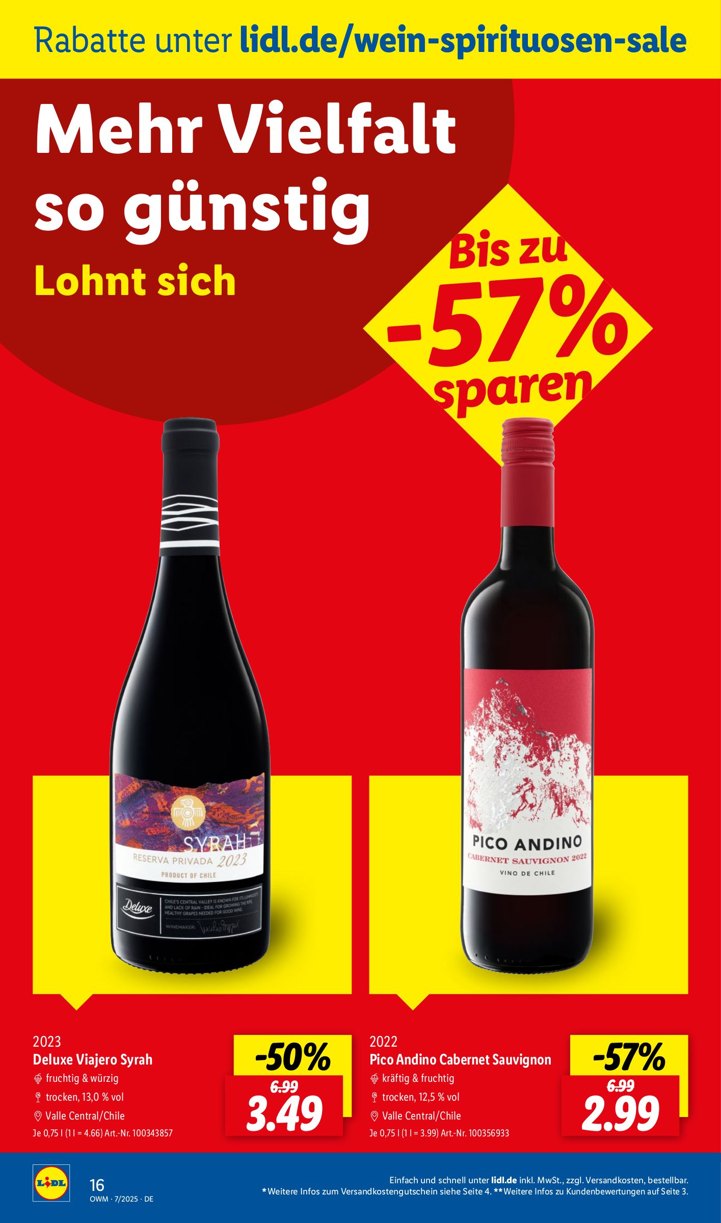 lidl - Lidl - Wein und Spirituosen-Prospekt gültig vom 01.07. bis 31.07. - page: 16